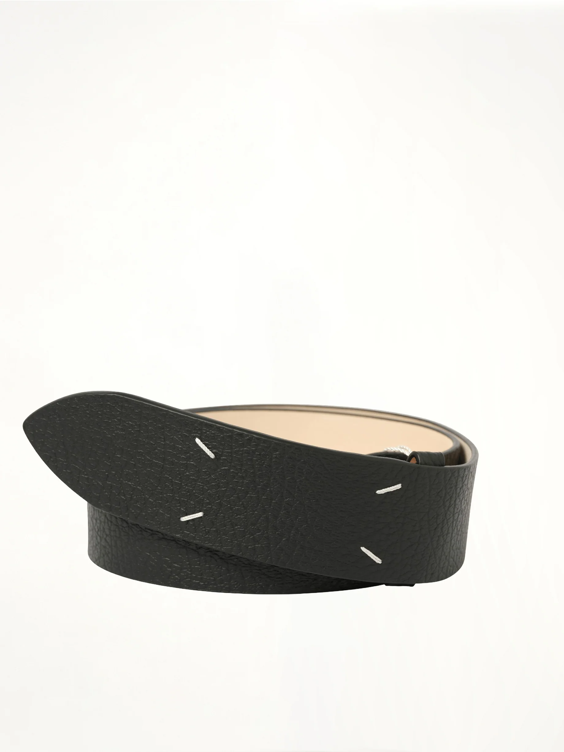 Four Stiches Belt 45 in Black