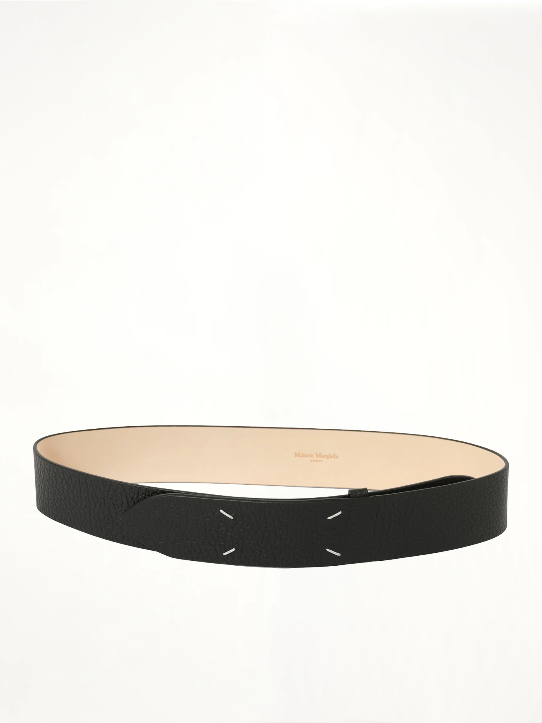 Four Stiches Belt 45 in Black - Image 2