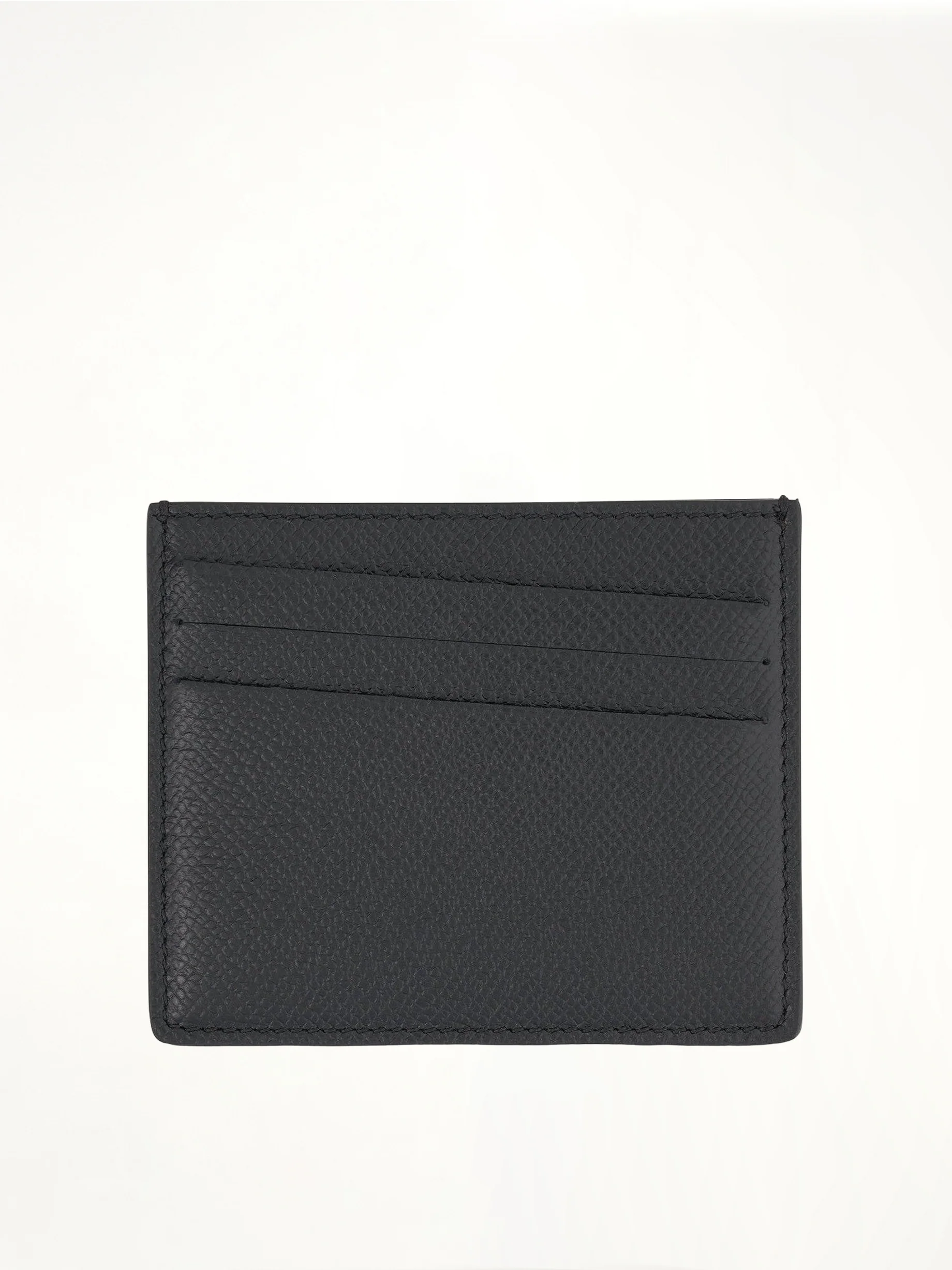Four Stitch Logo 6CC Card Holder in Black