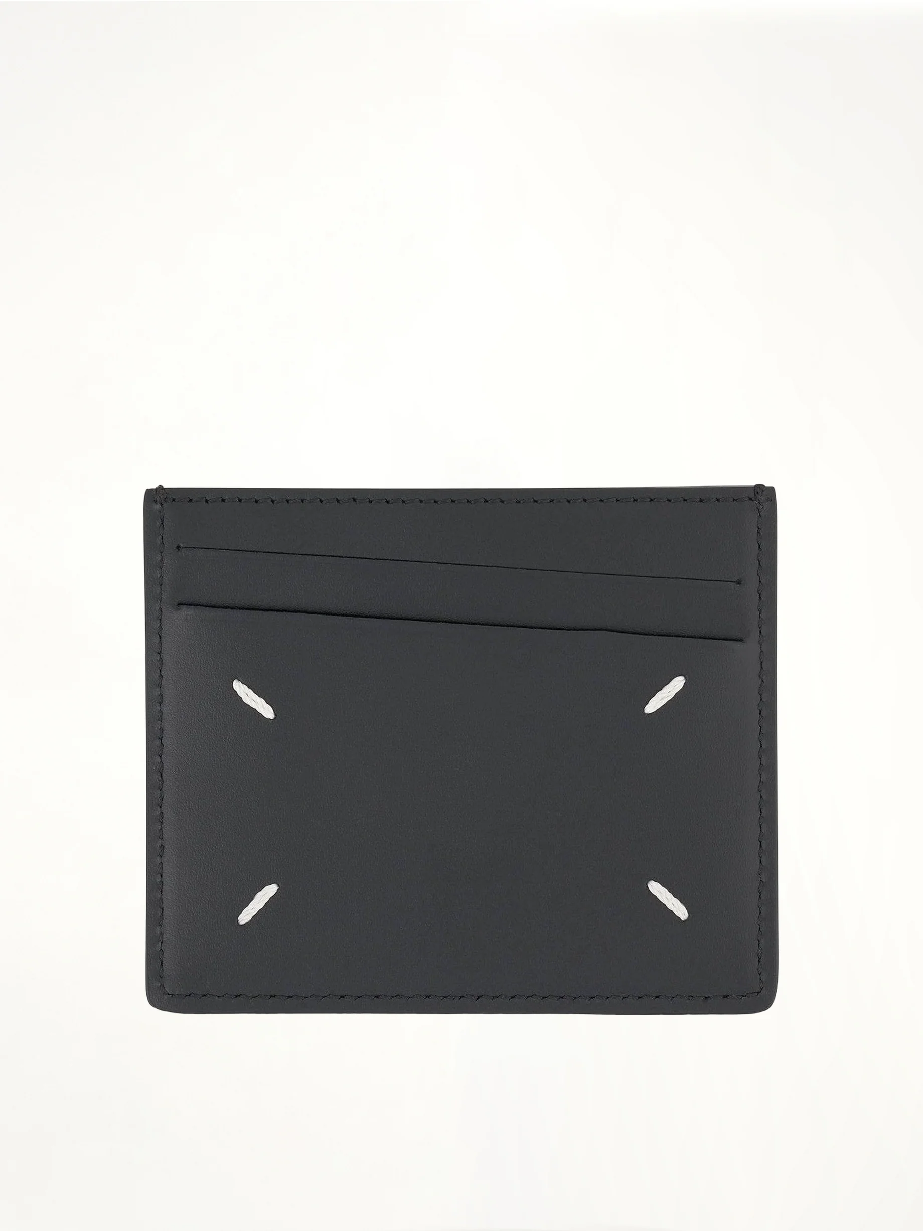 Four Stitch Logo 6CC Card Holder in Black - Image 2