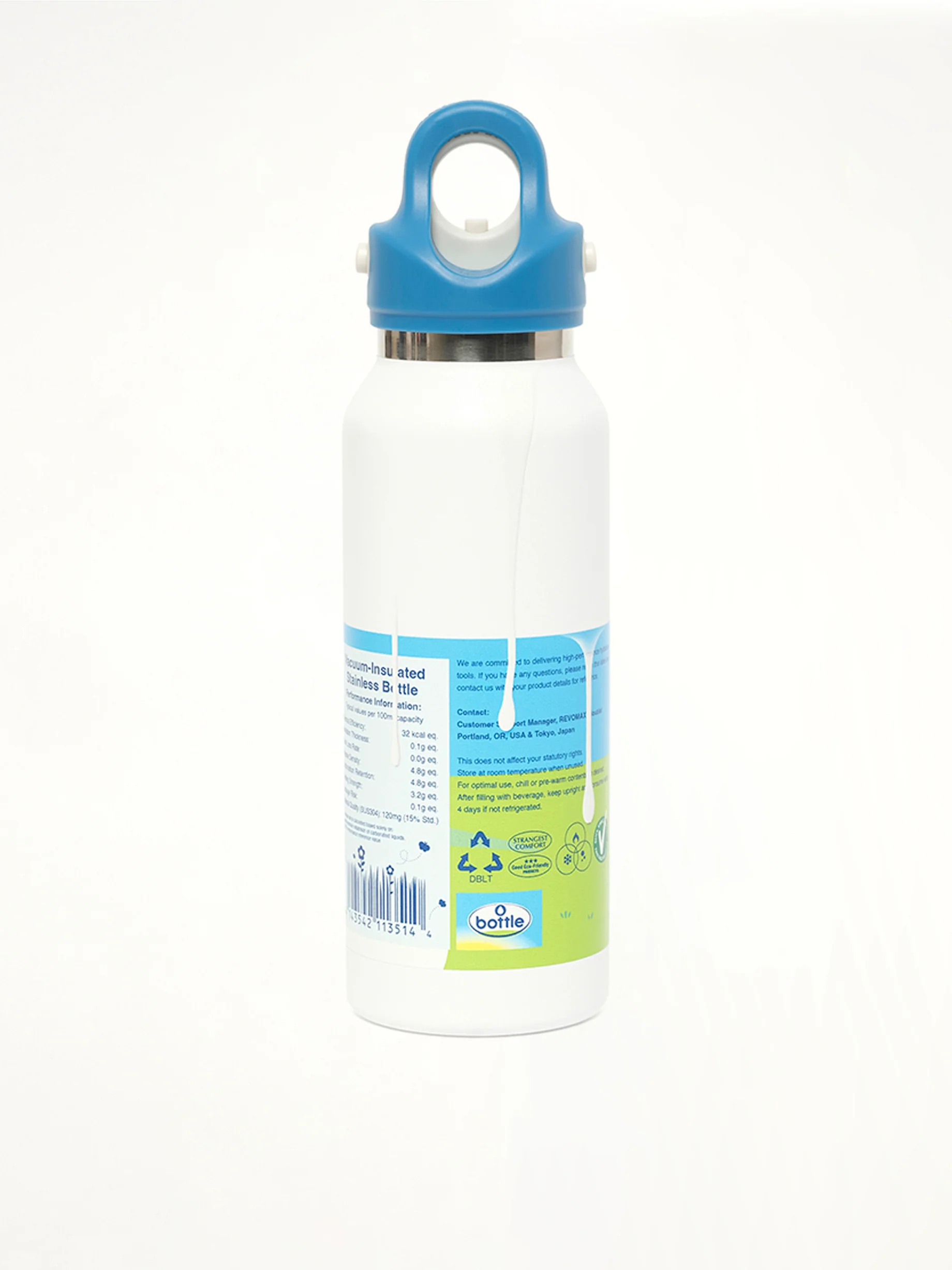 Fridge Style Water Bottle/Small in Milk - Image 2