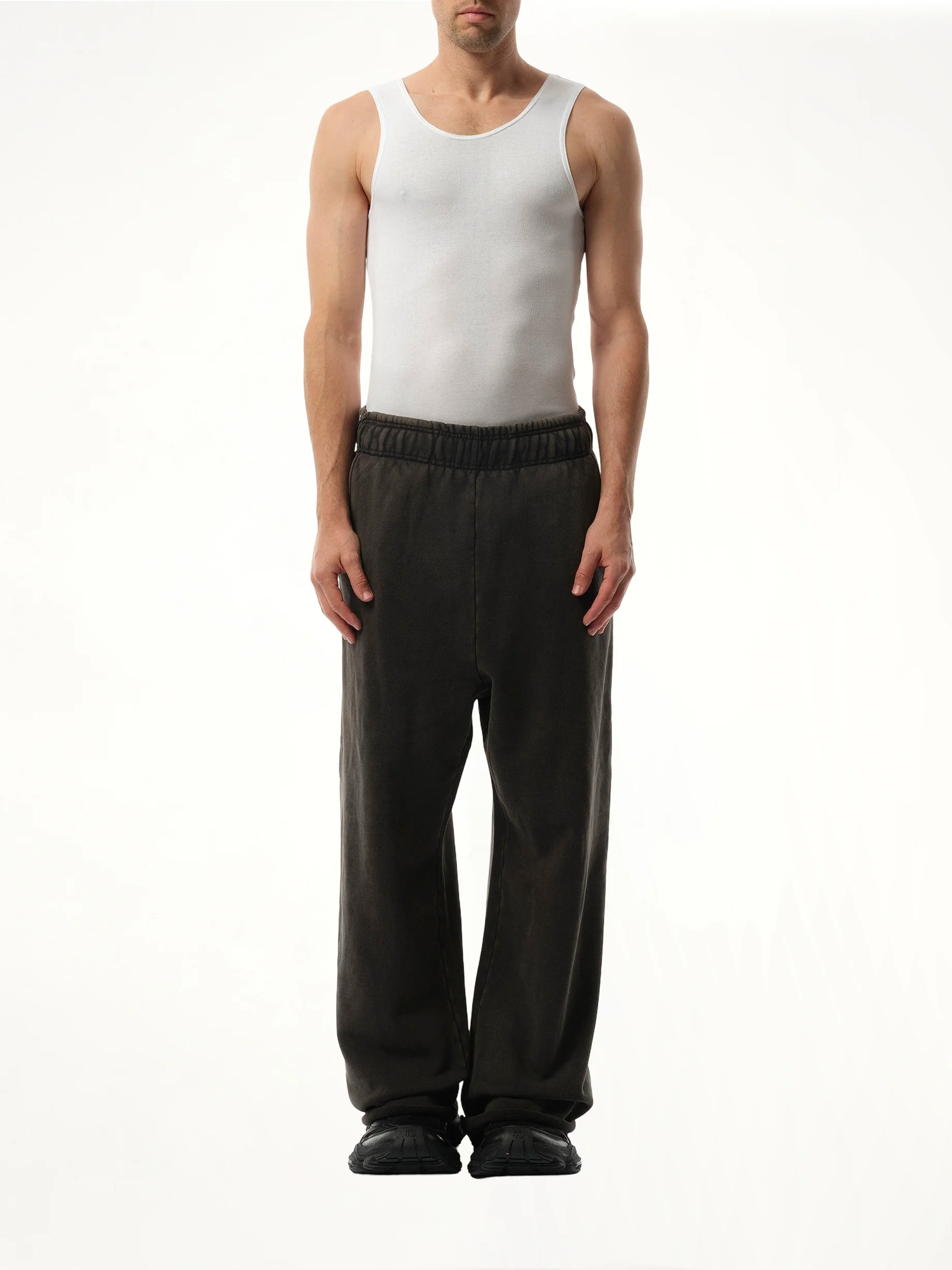 Full Sweatpants in Washed Black - Image 4