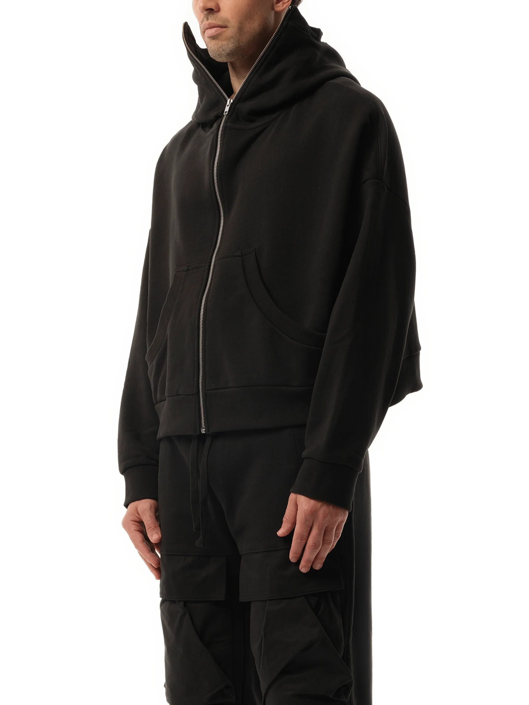 Full Zip Hoodie in Soot - Image 5