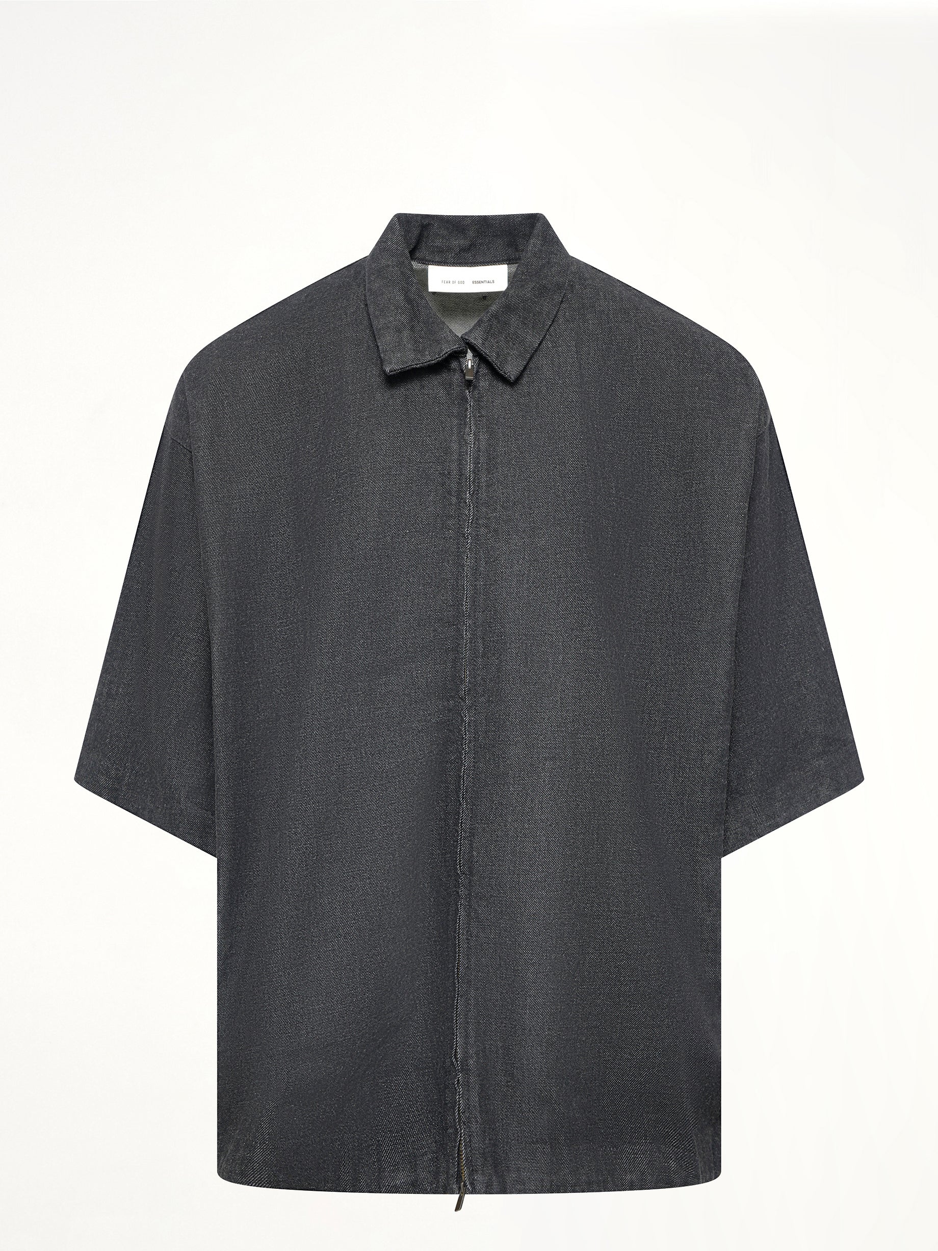 Full Zip Work Shirt in Vintage Black - Image 2