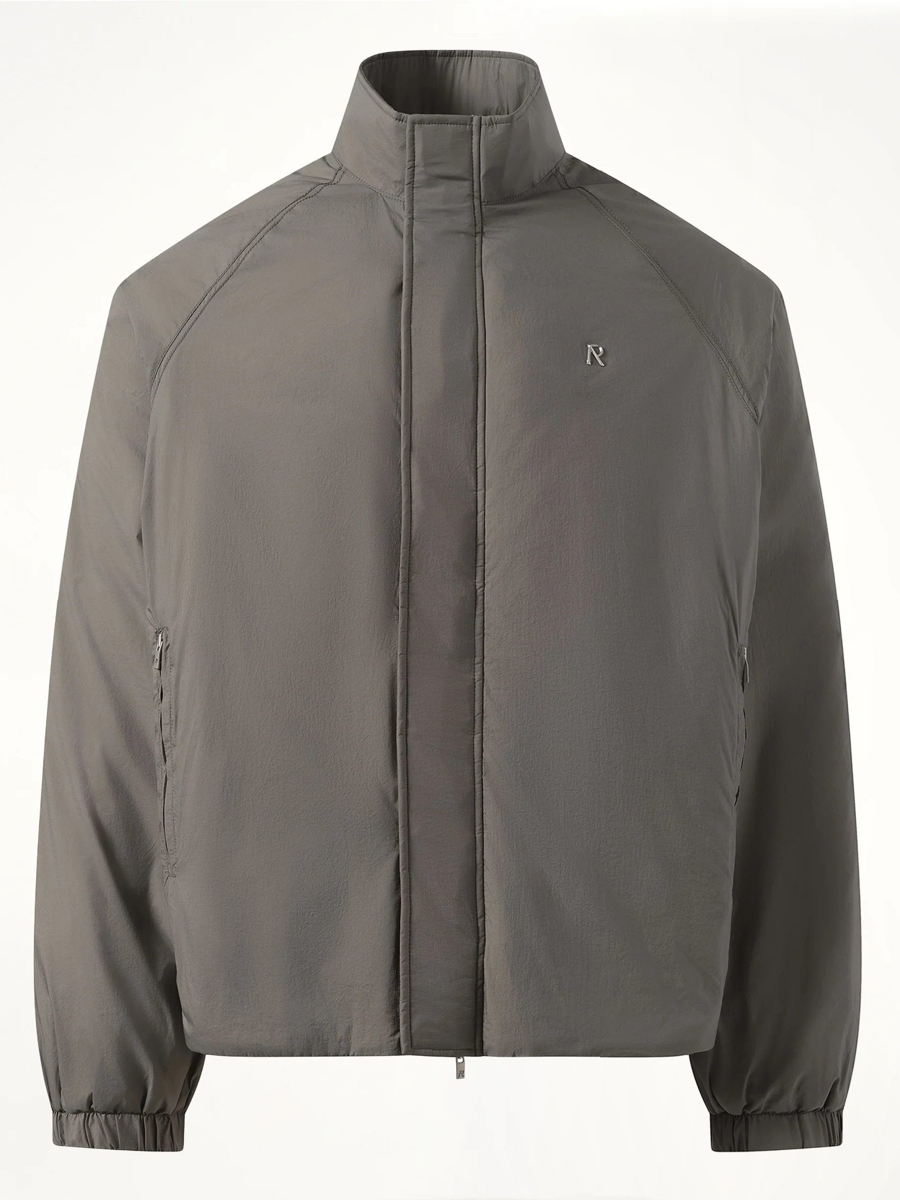 Funnel Neck Jacket in Stone - Image 2