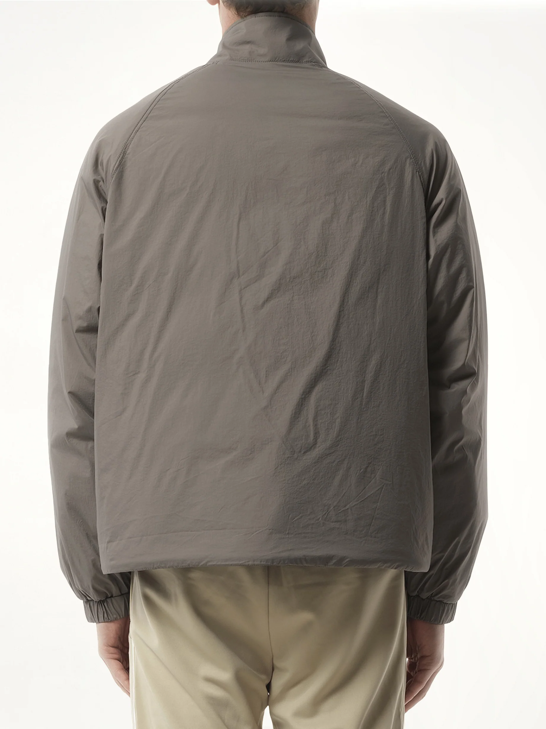 Funnel Neck Jacket in Stone - Image 6