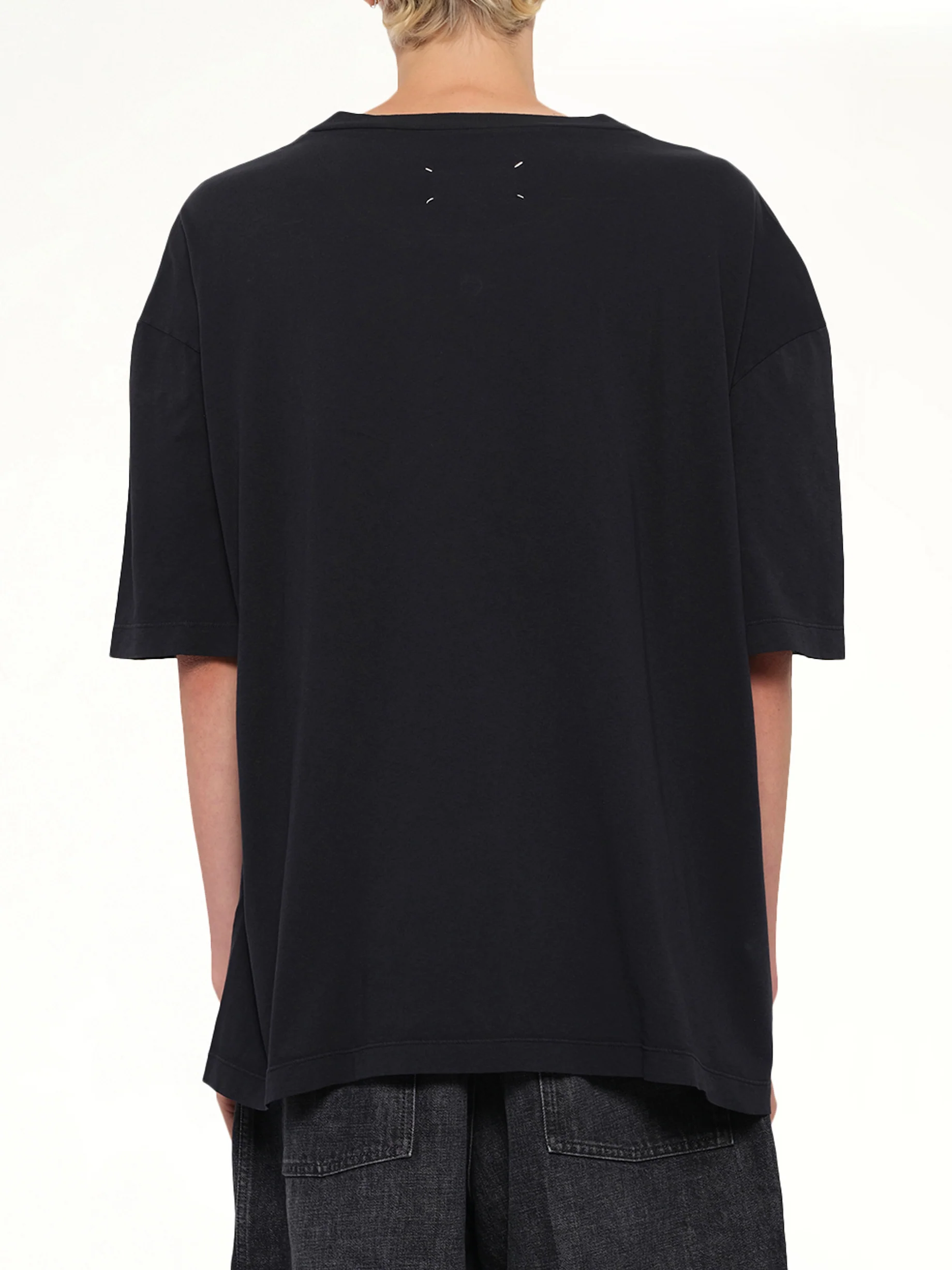 Maison Margiela Logo T-Shirt in Washed Black - Image 5