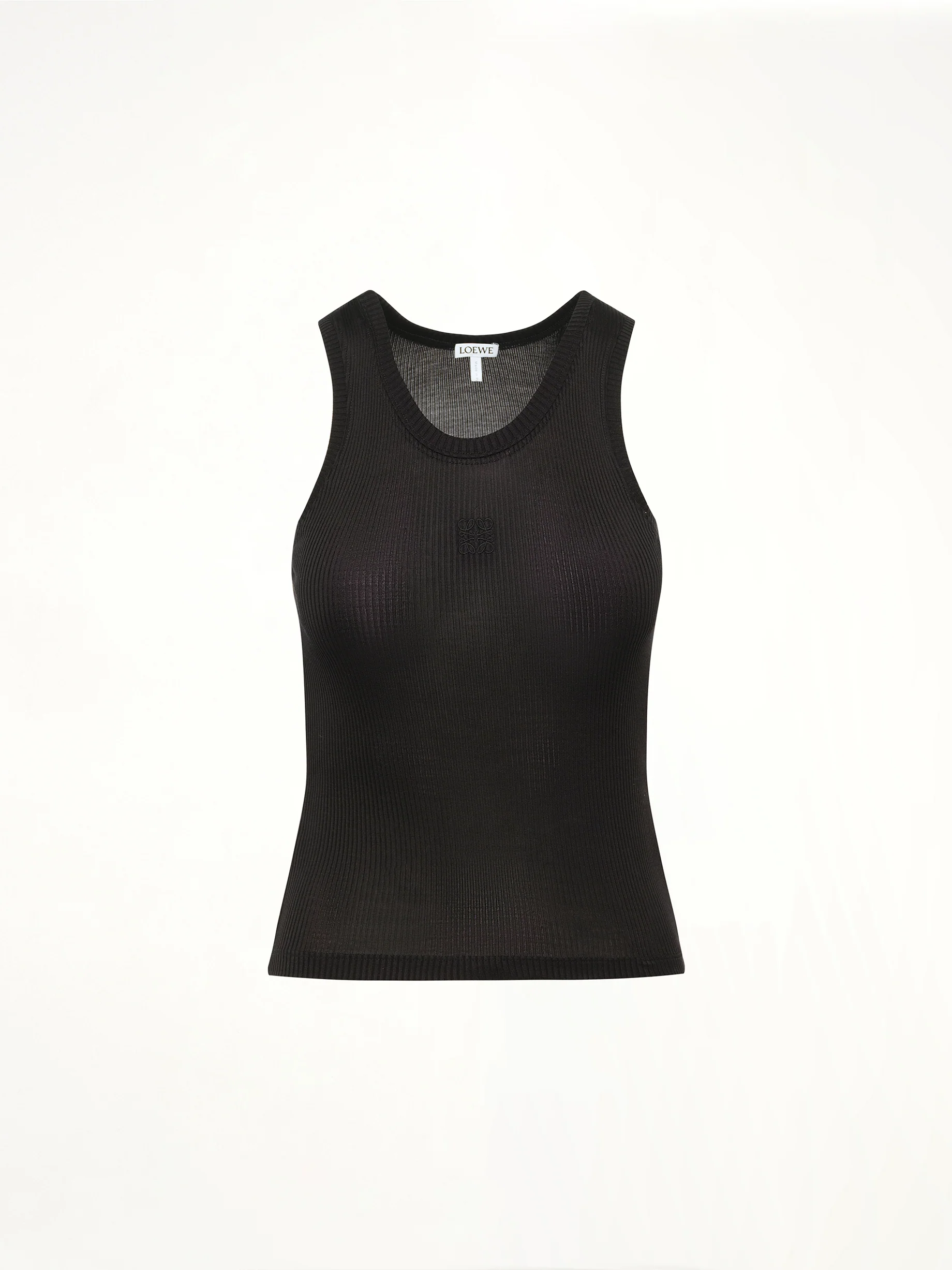 Anagram Tank Top in Black - Image 2