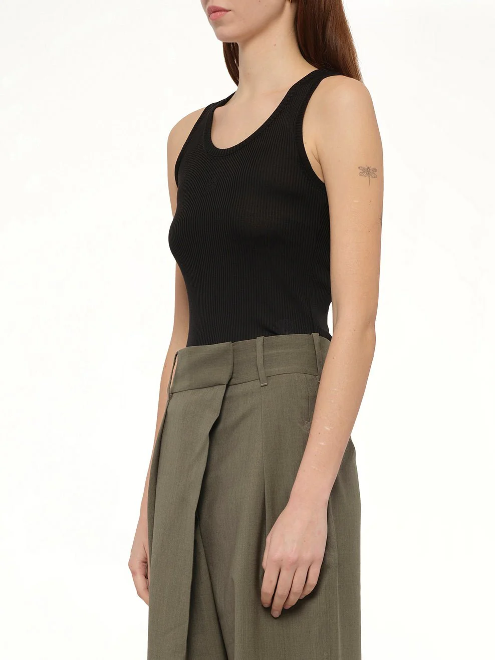 Anagram Tank Top in Black - Image 3