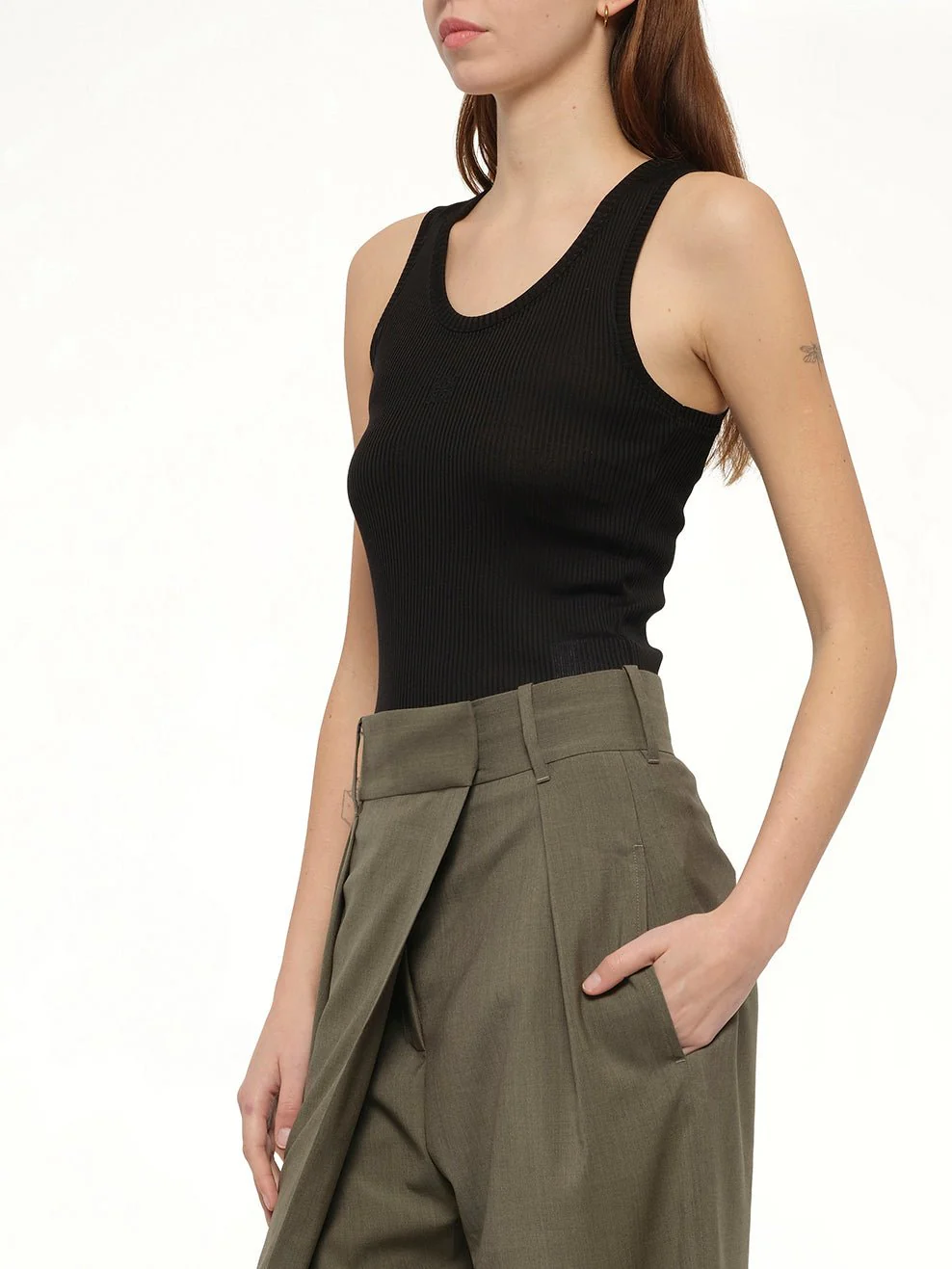 Anagram Tank Top in Black - Image 6