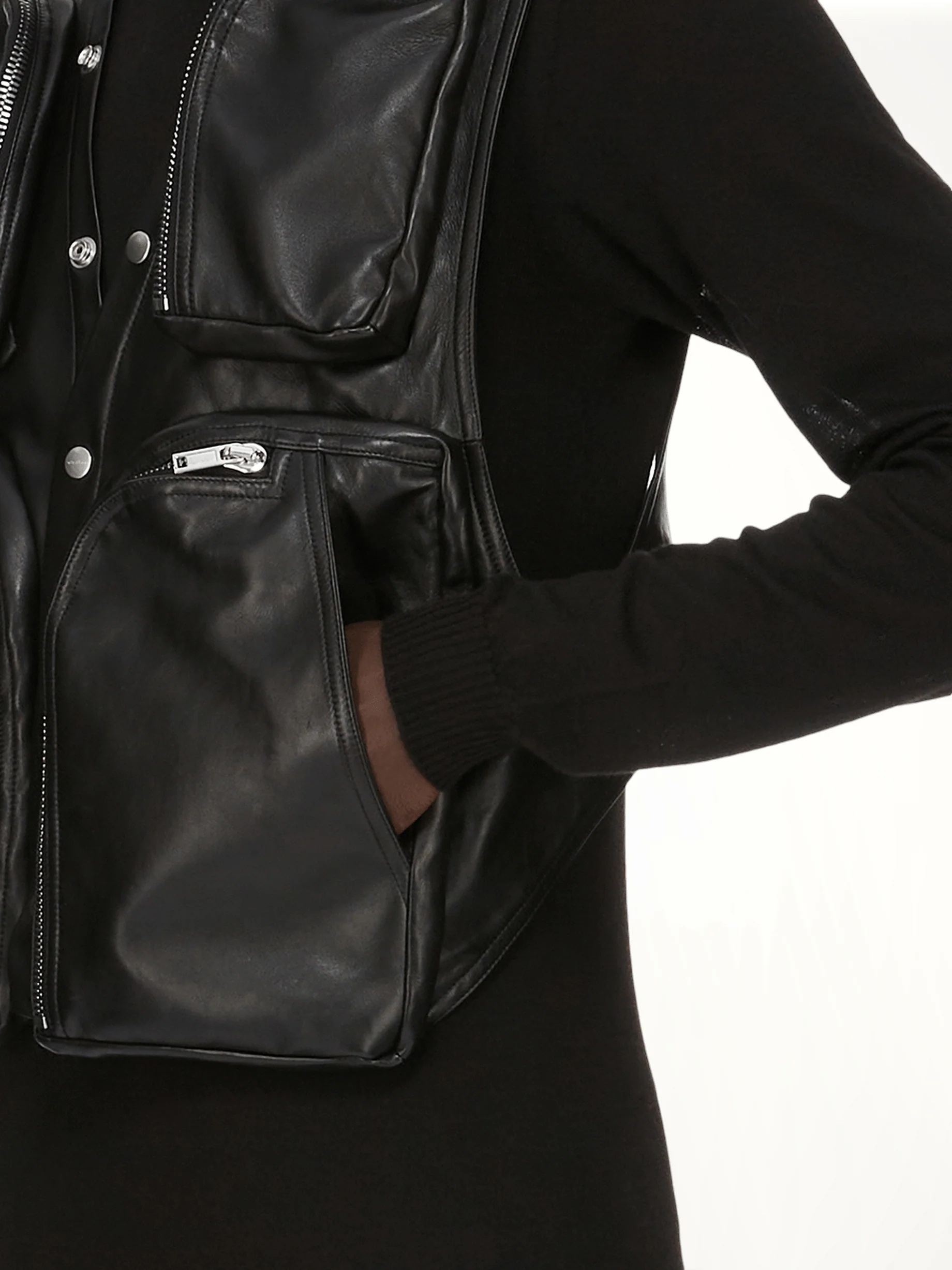 Cargo Vest in Black - Image 6
