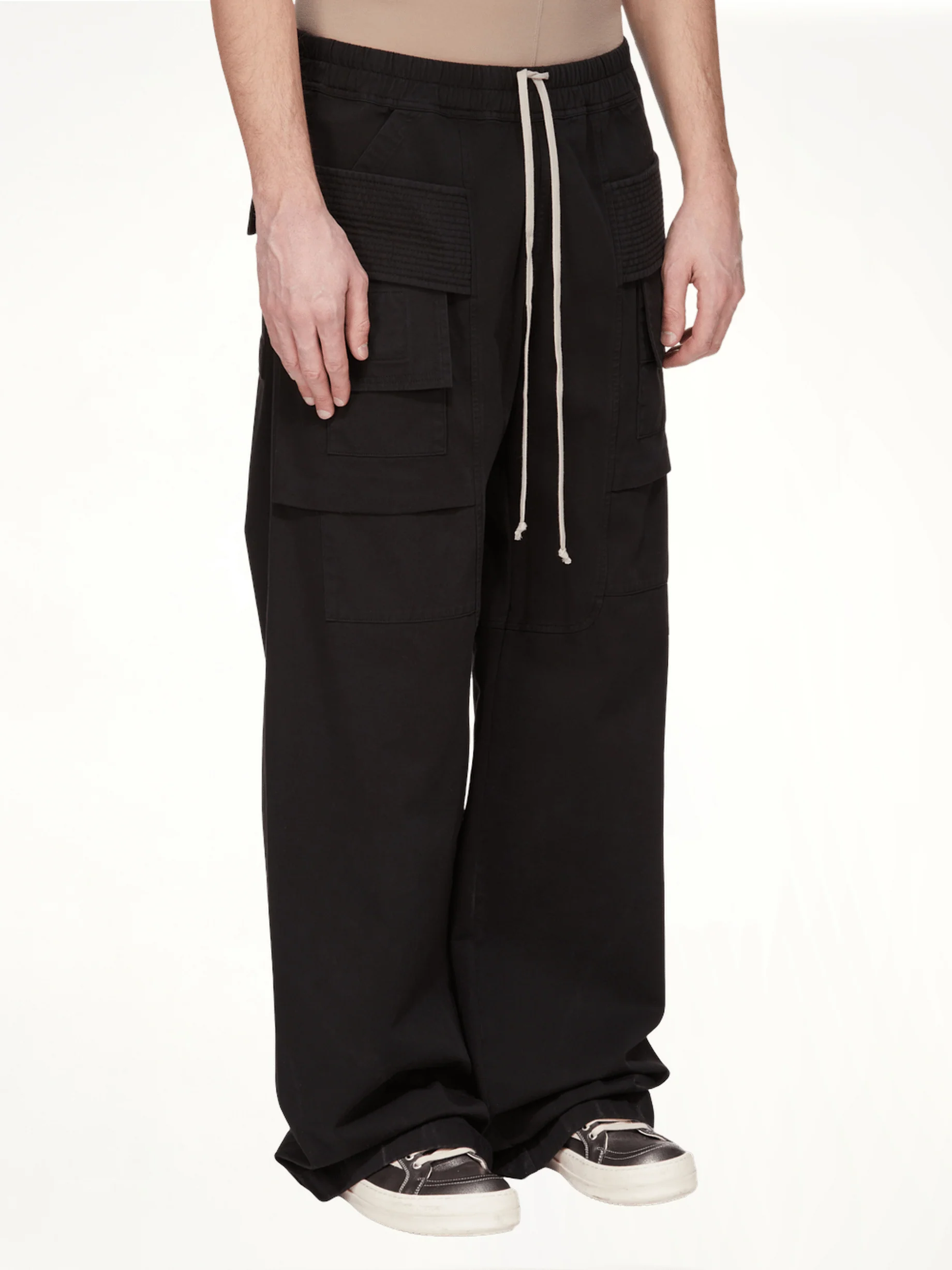 Creatch Wide Cargo Drawstring in Black - Image 4