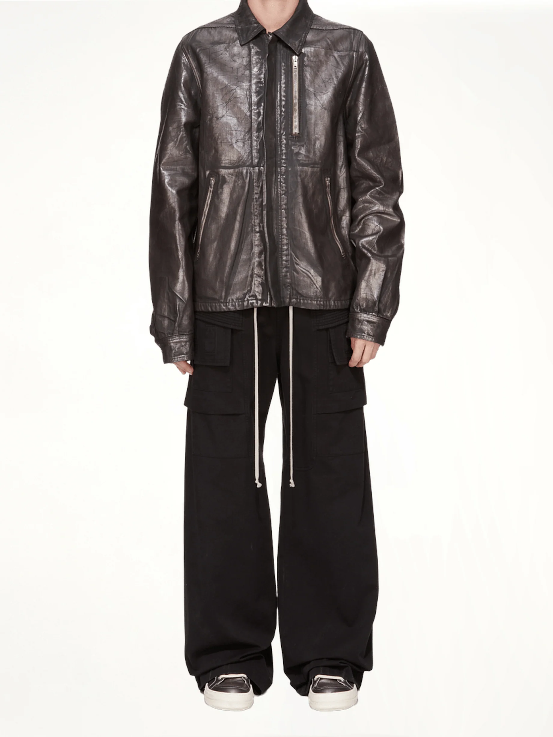Creatch Wide Cargo Drawstring in Black - Image 5