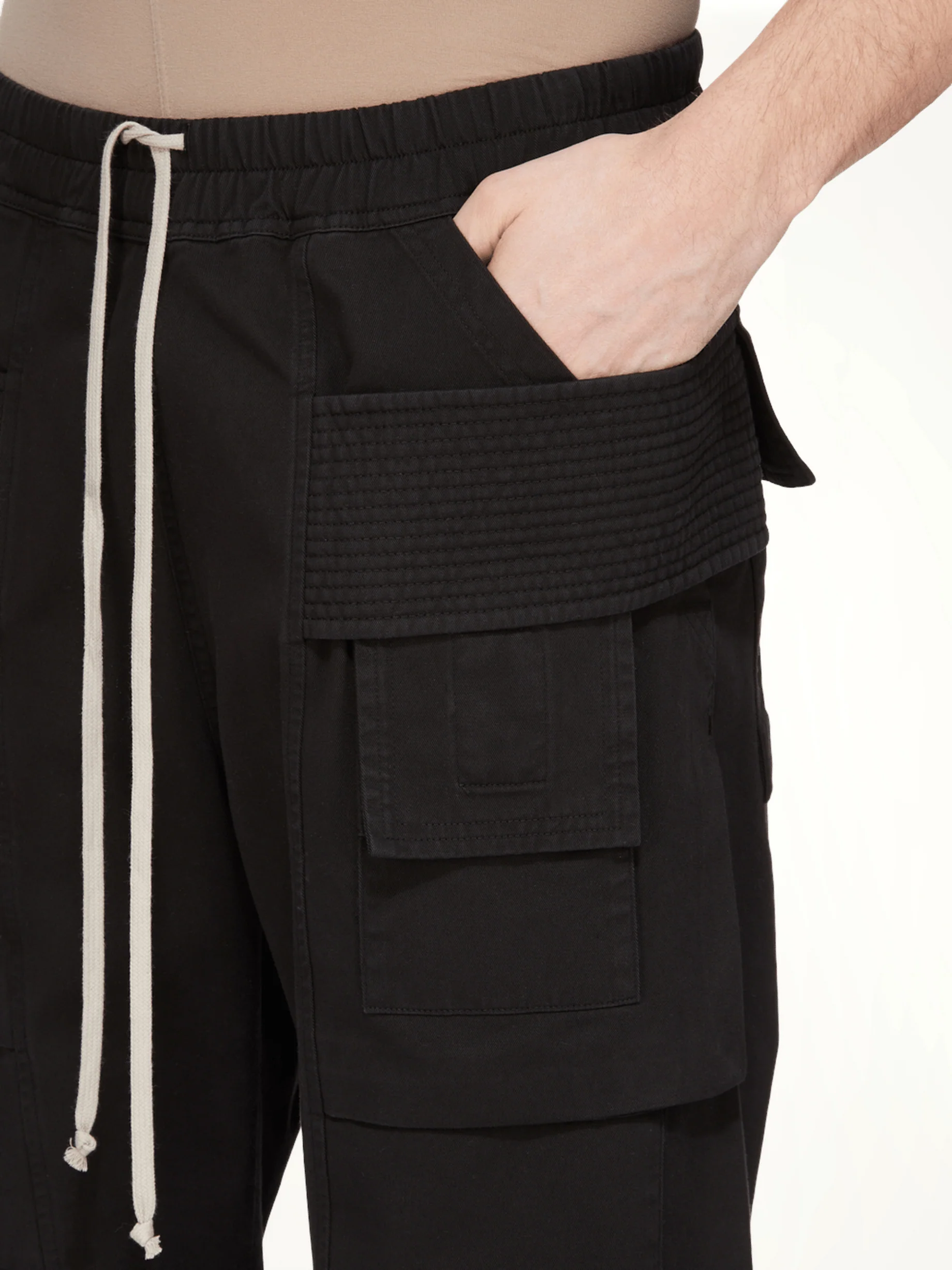 Creatch Wide Cargo Drawstring in Black - Image 8