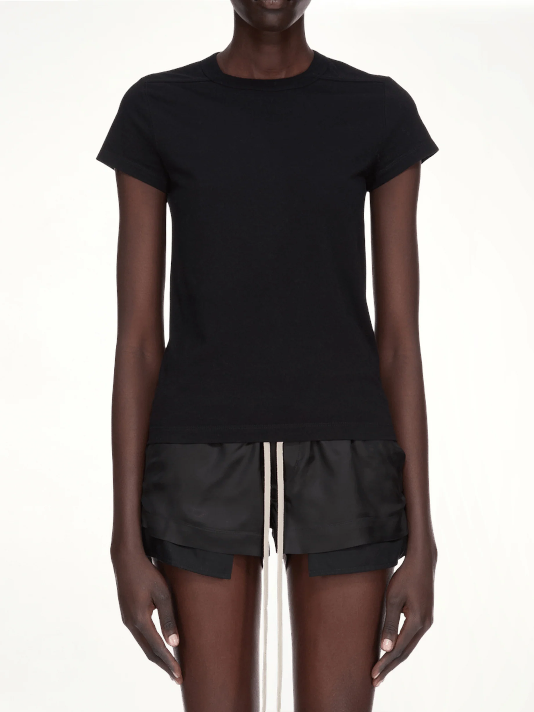 Cropped Level T-Shirt in Black