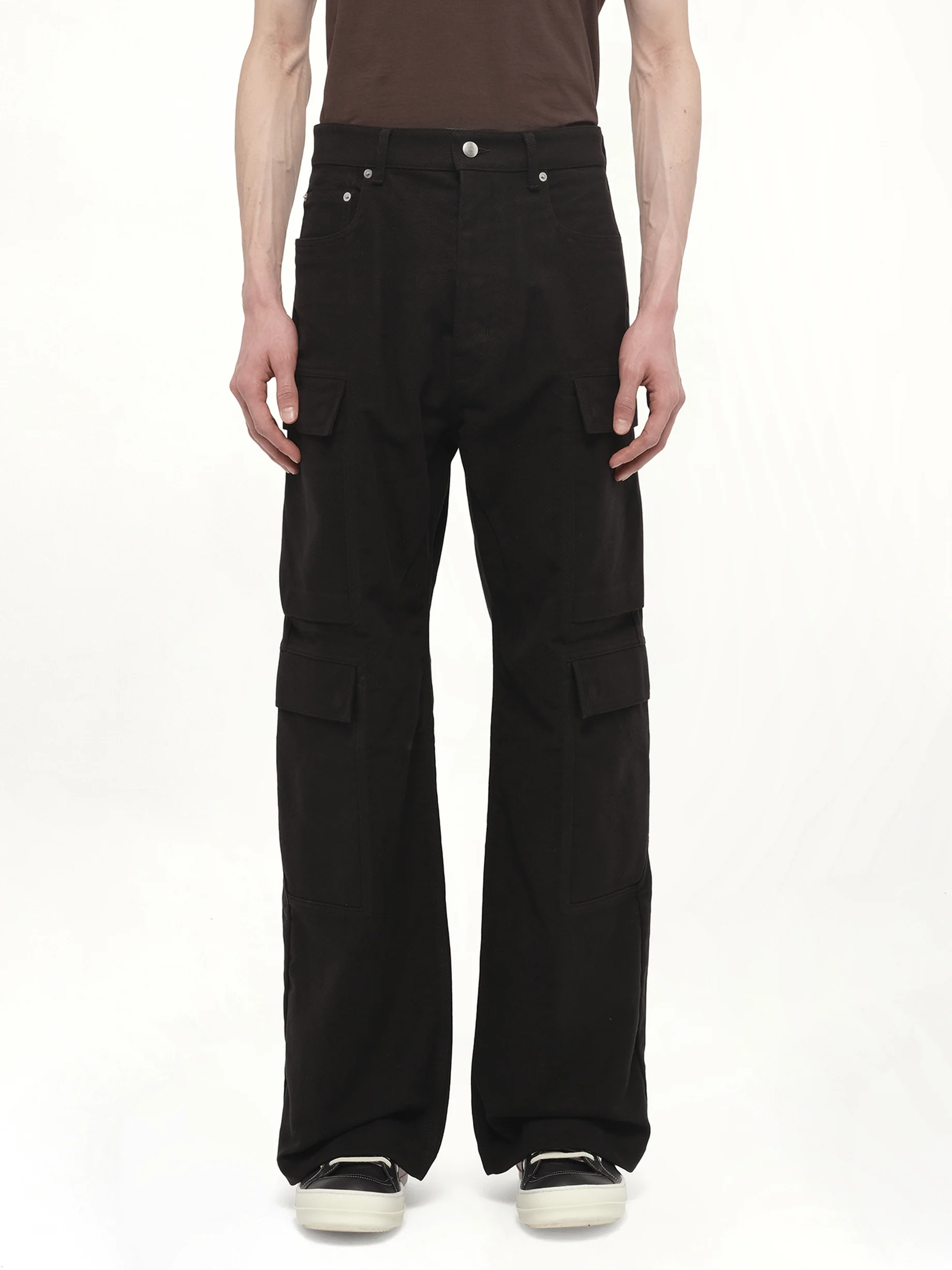 Double Cargo Jeans in Black