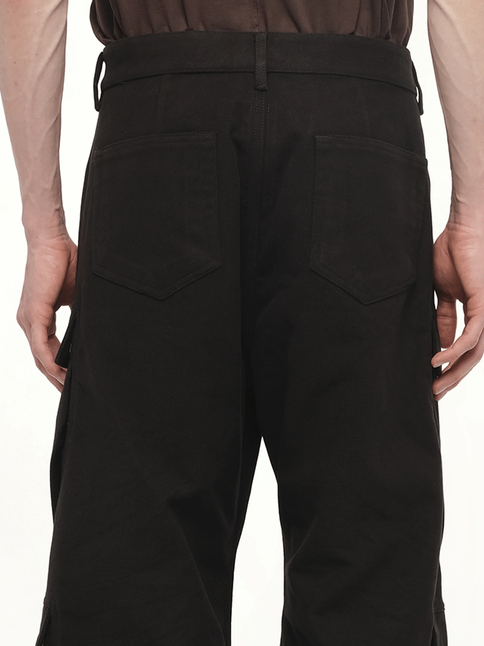 Double Cargo Jeans in Black - Image 3