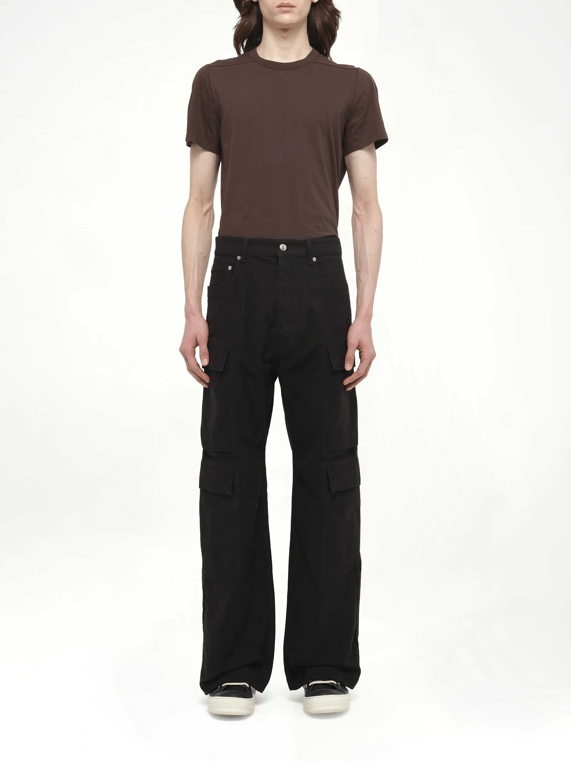 Double Cargo Jeans in Black - Image 6