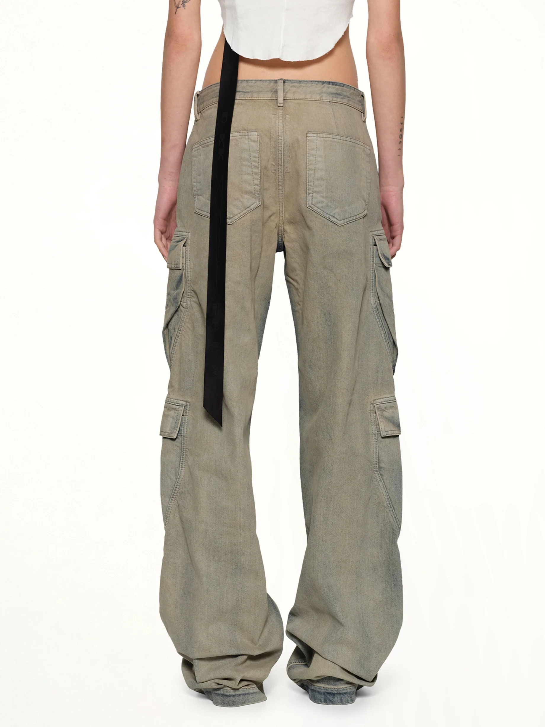 Double Cargo Jeans in Mineral Pearl - Image 5