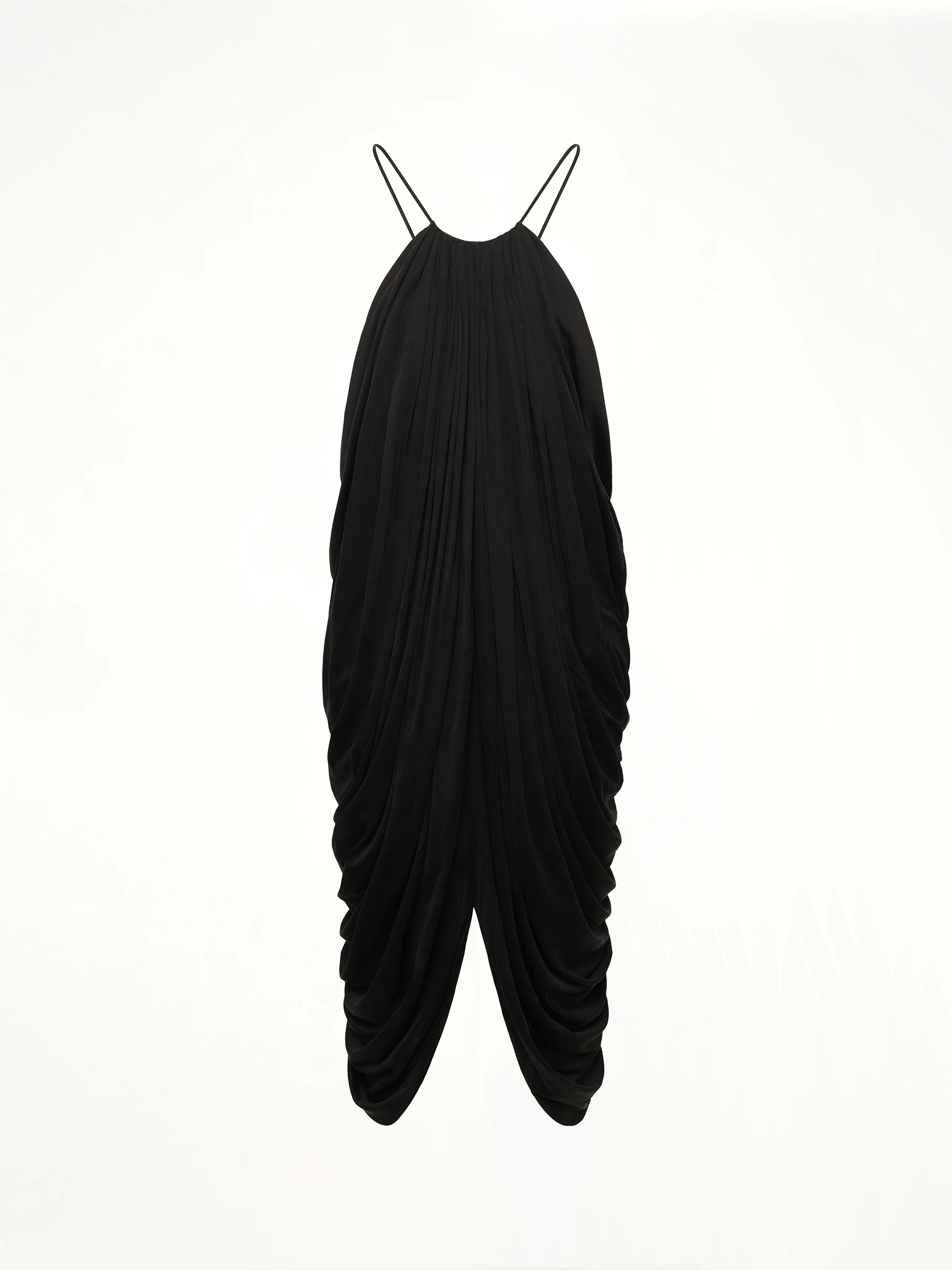 Draped Dress in Black - Image 2