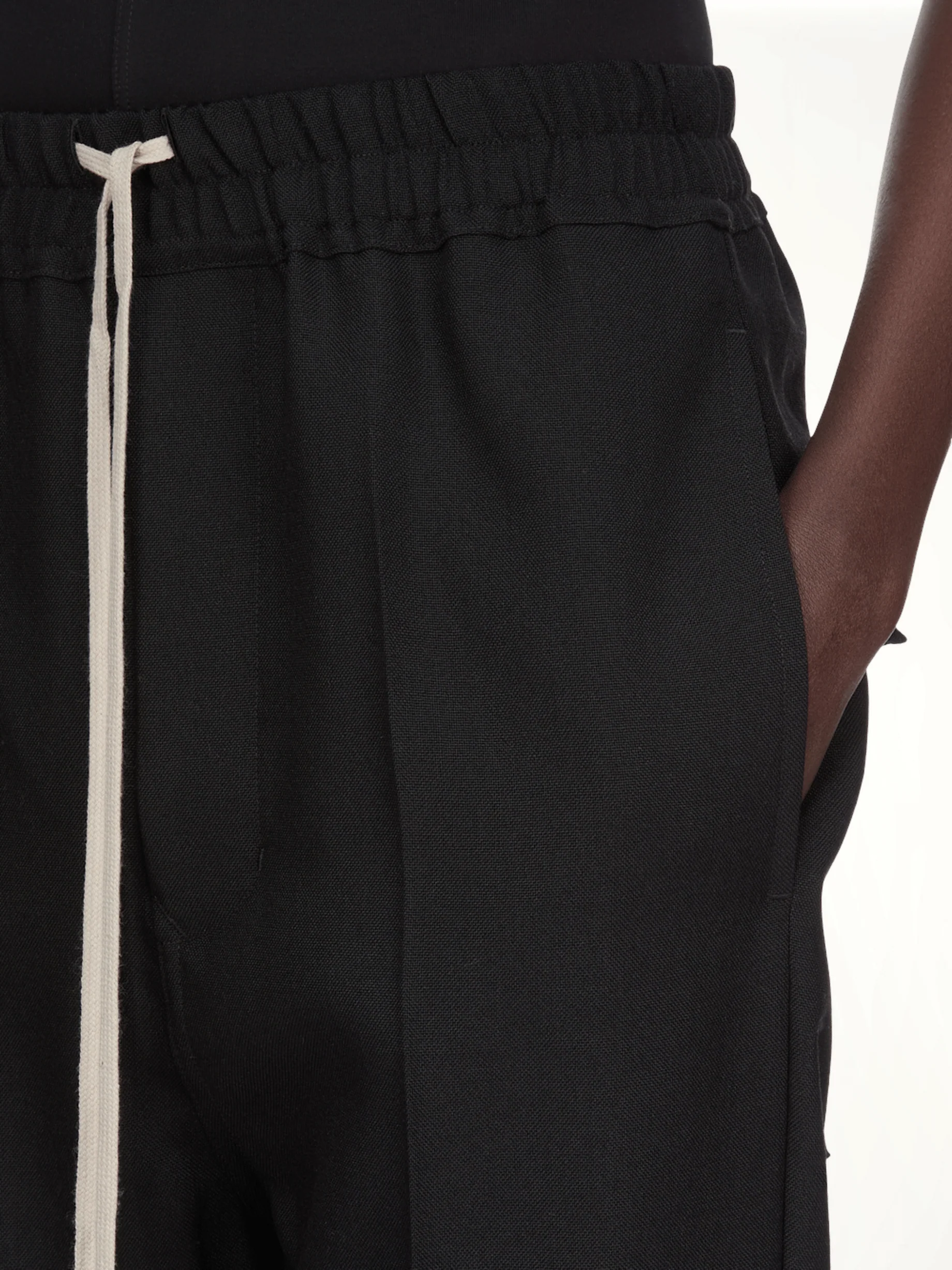 Drawstring Astaires Cropped in Black - Image 6