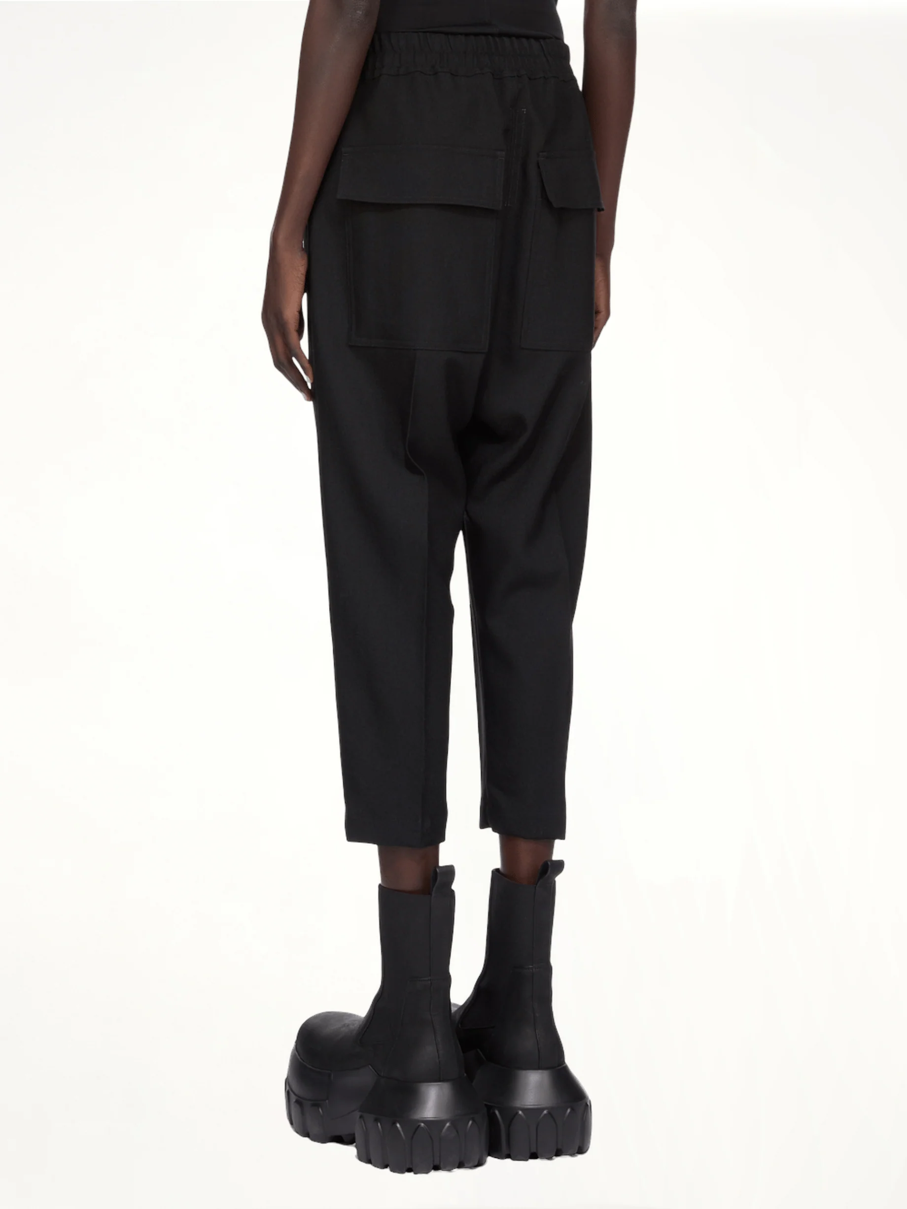 Drawstring Astaires Cropped in Black - Image 8
