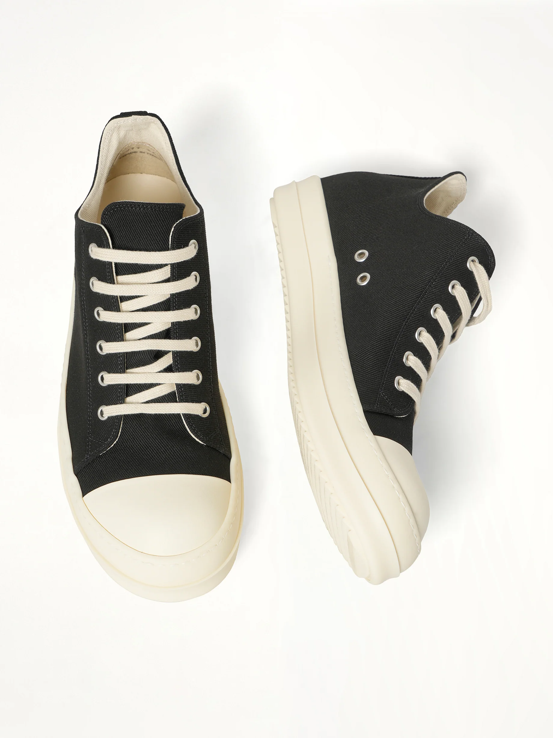 Low Sneaks in Black/Milk/Milk - Image 4