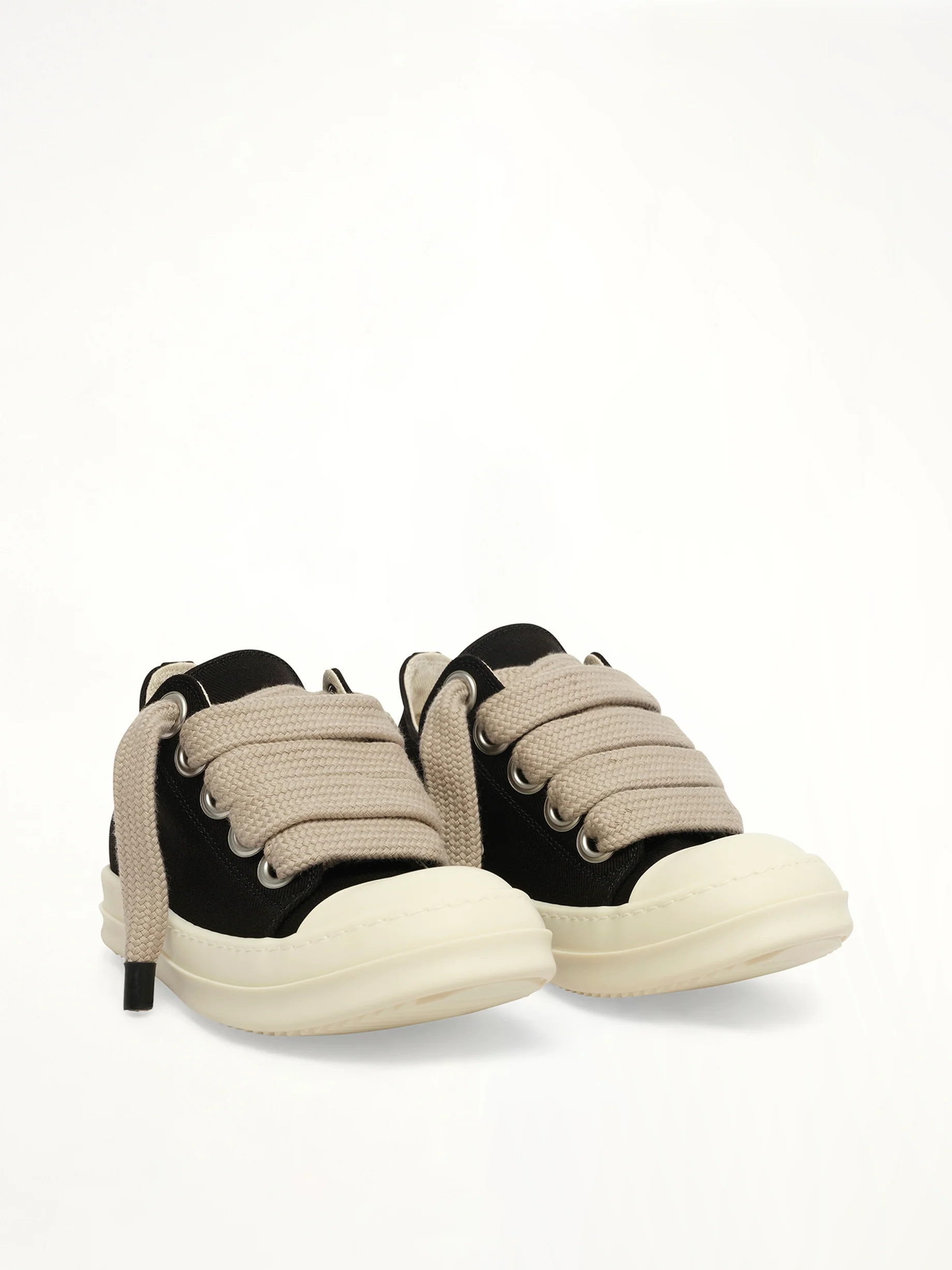 Jumbolace Low Sneaks in Black/Milk/Milk - Image 2