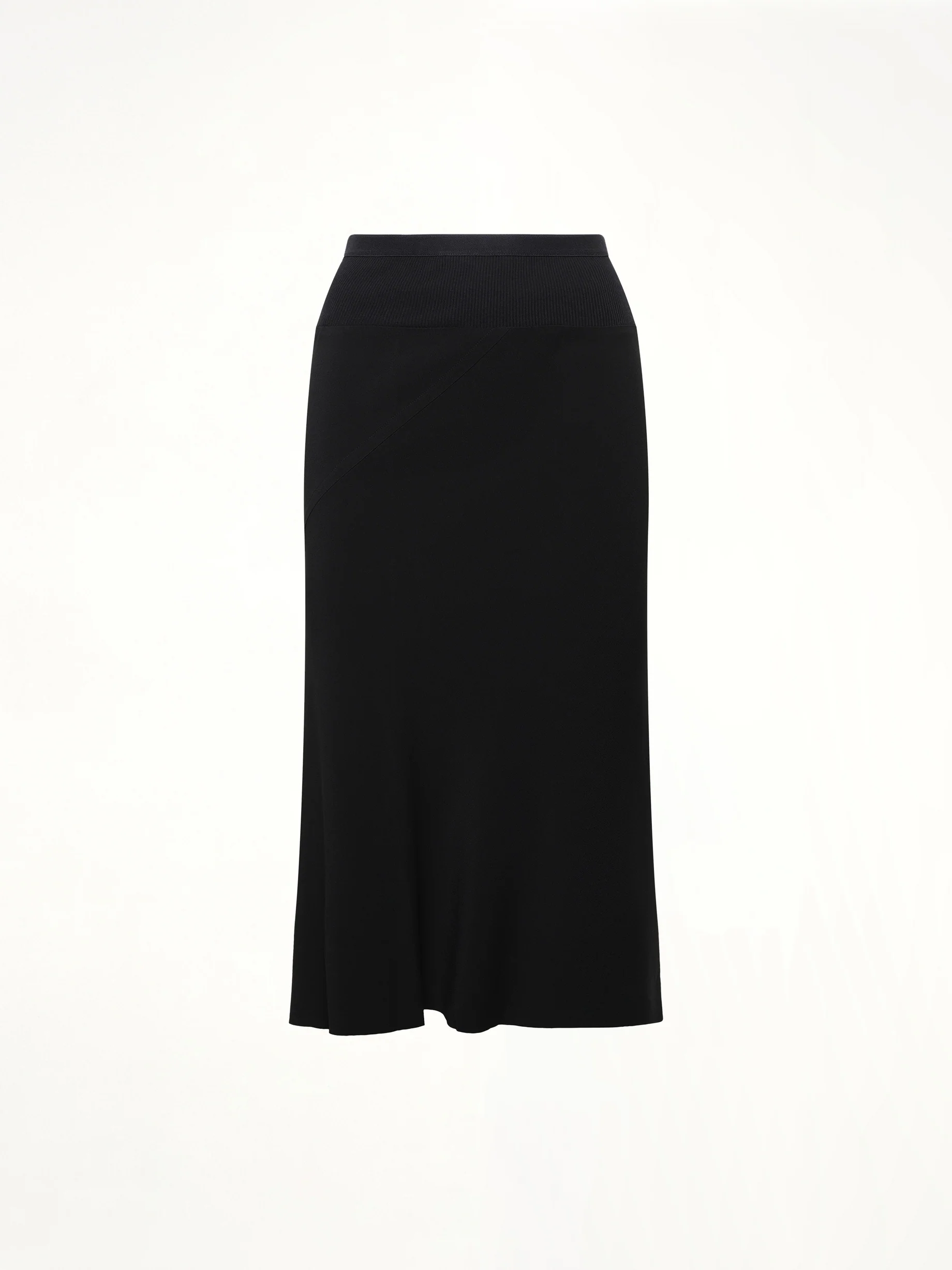 Knee Bias Light Skirt in Black - Image 2