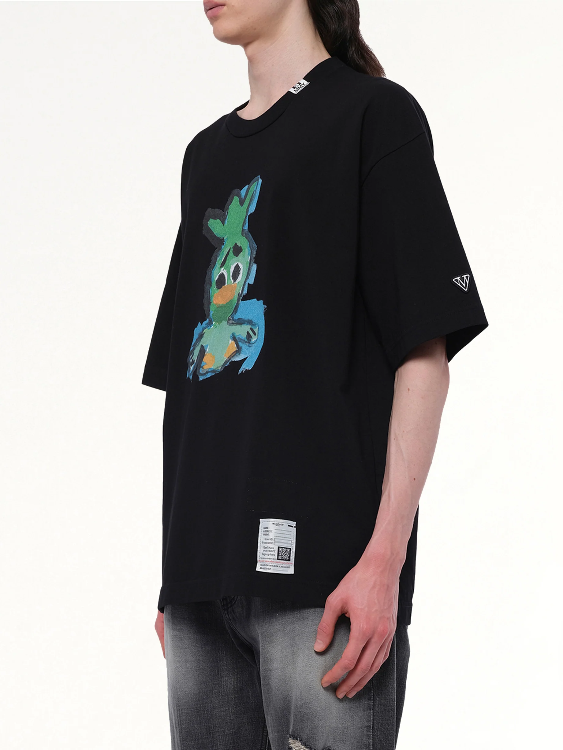 Leon Printed T-Shirt in Black - Image 3