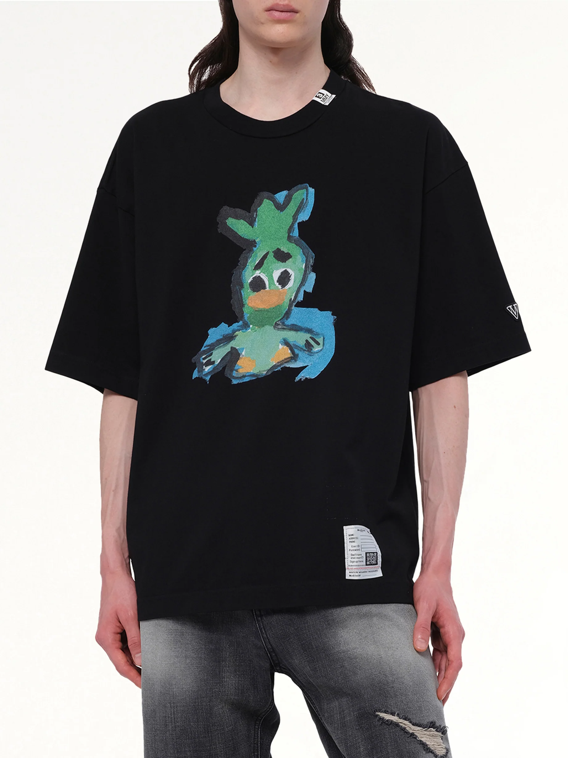 Leon Printed T-Shirt in Black - Image 6