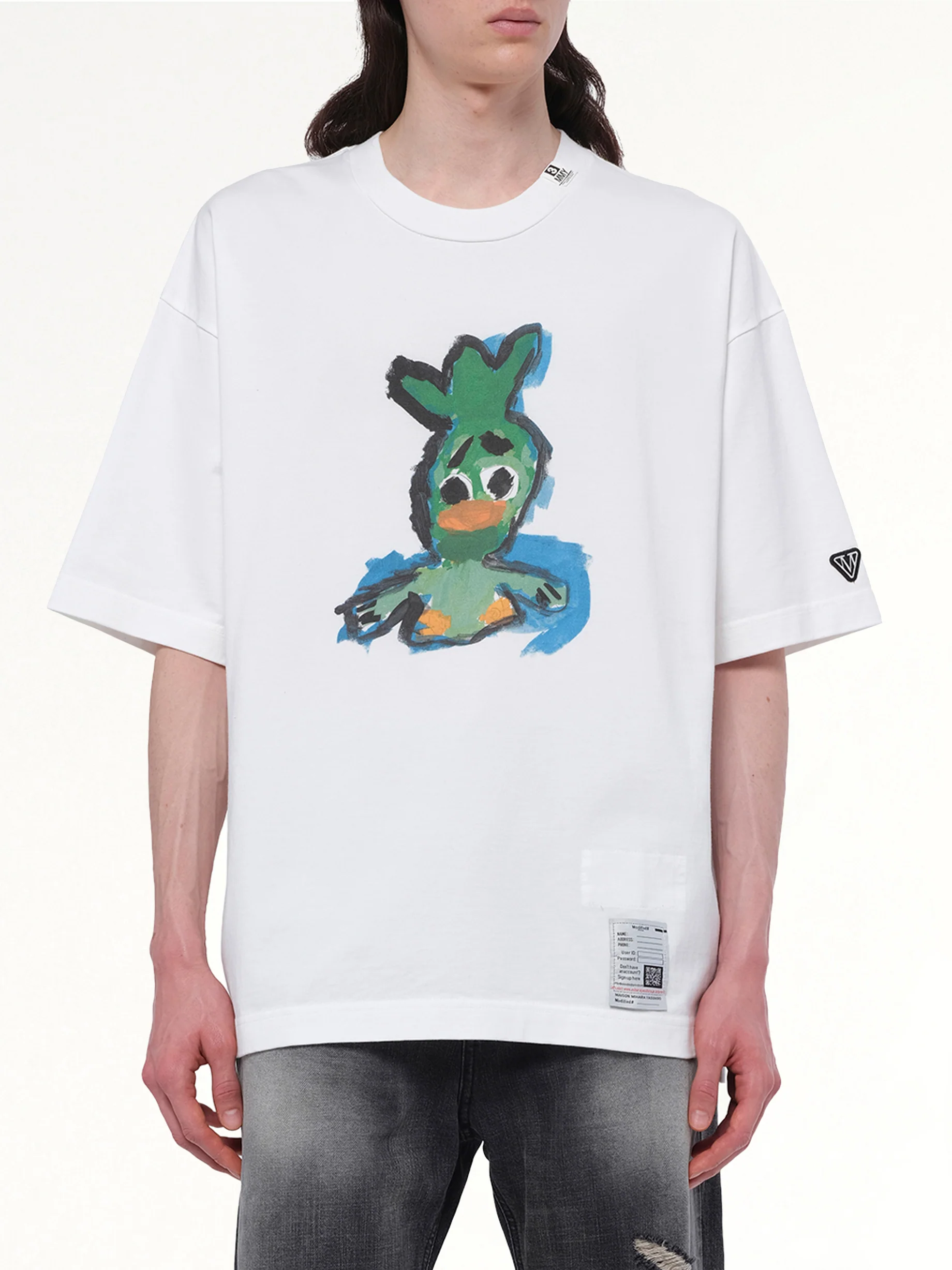 Leon Printed T-Shirt in White - Image 6