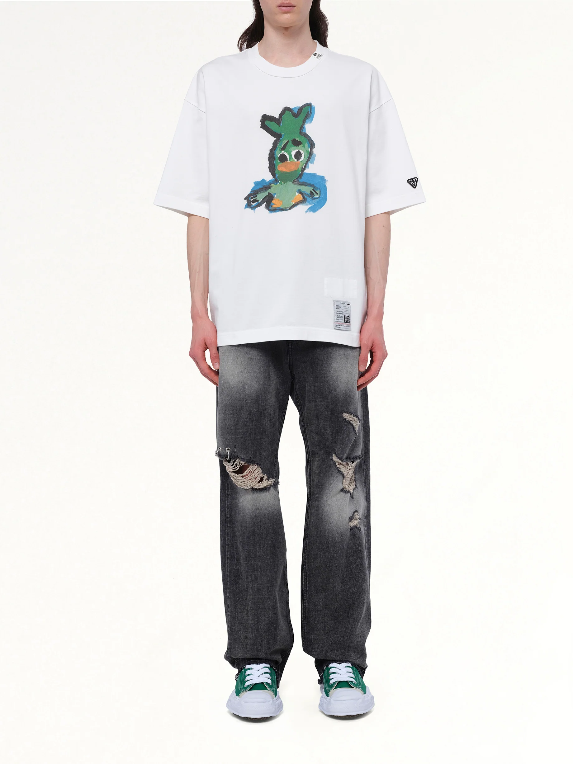 Leon Printed T-Shirt in White - Image 7