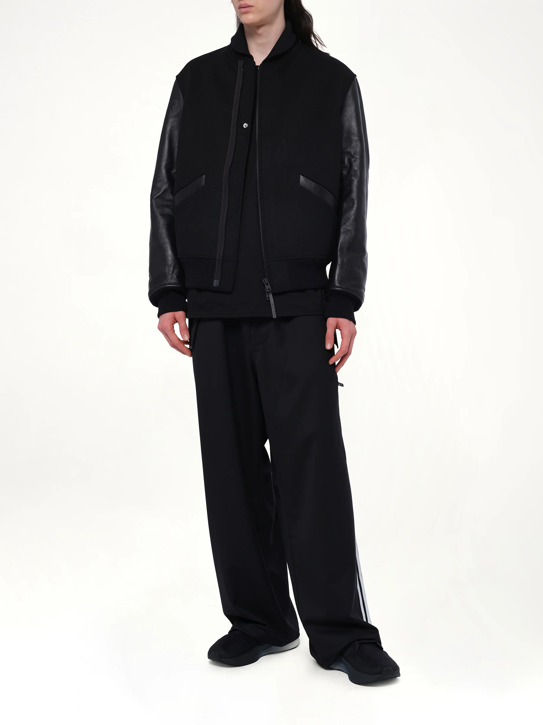 Letterman Jacket in Black - Image 4