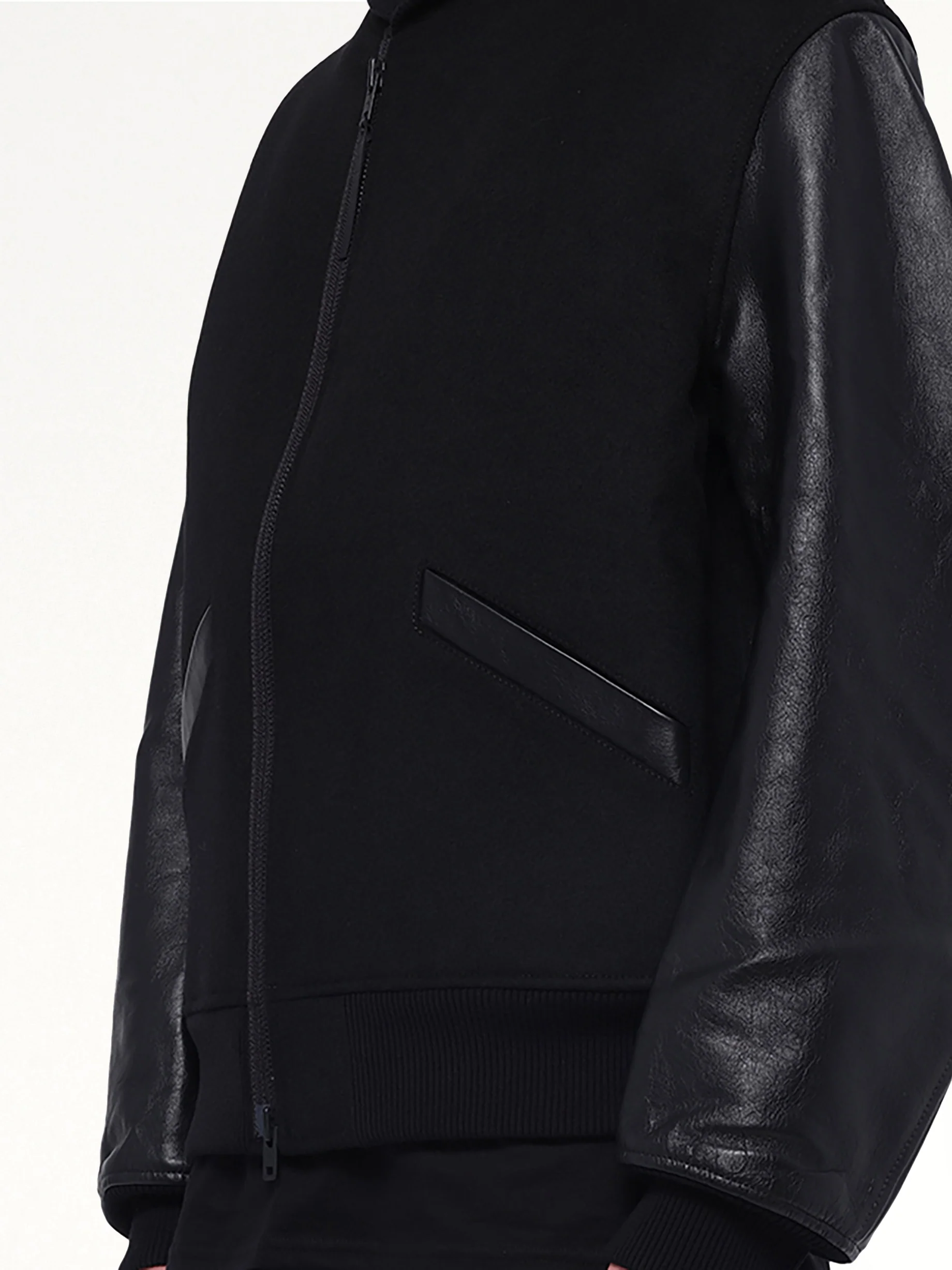 Letterman Jacket in Black - Image 6