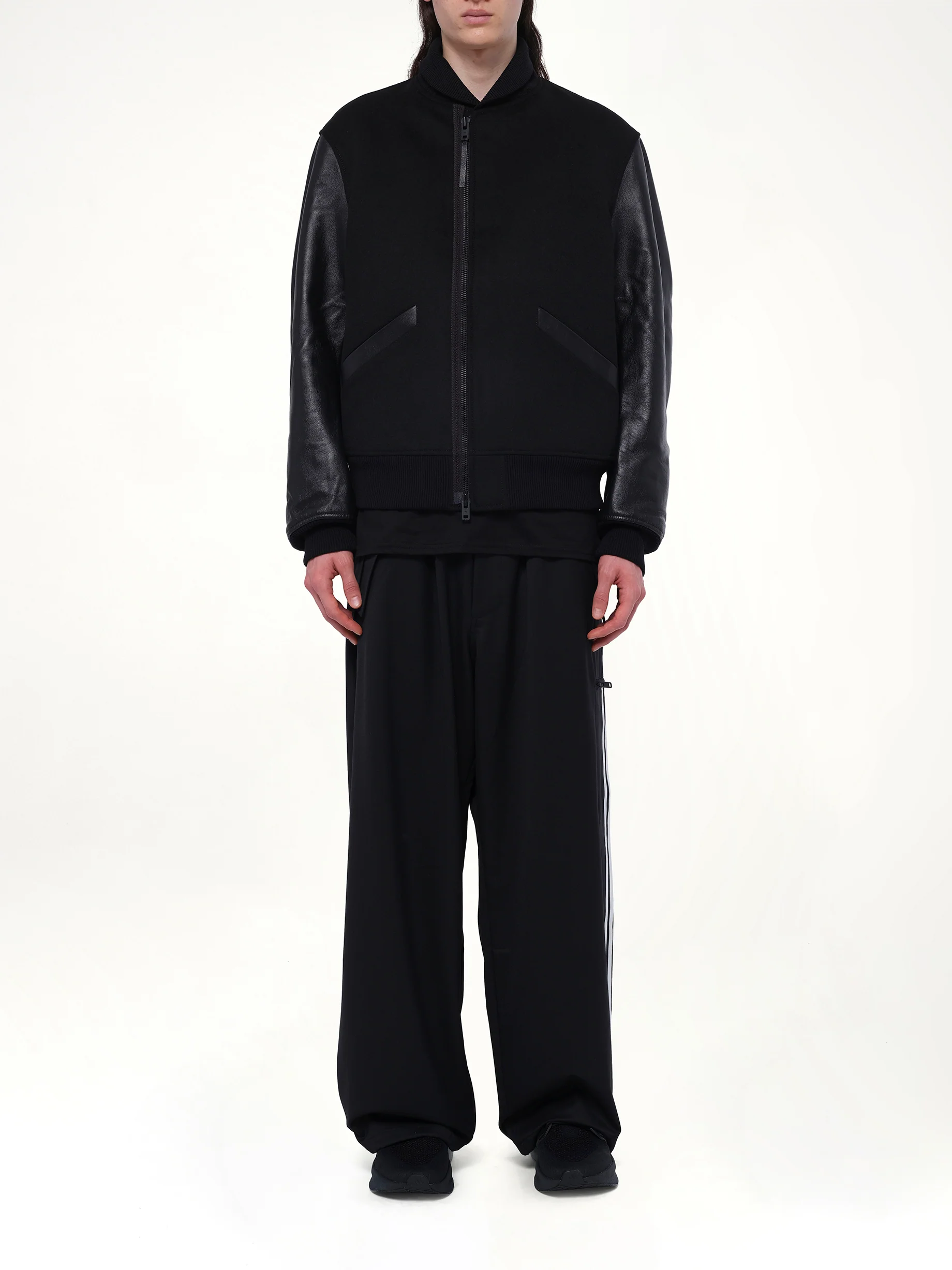 Letterman Jacket in Black - Image 7