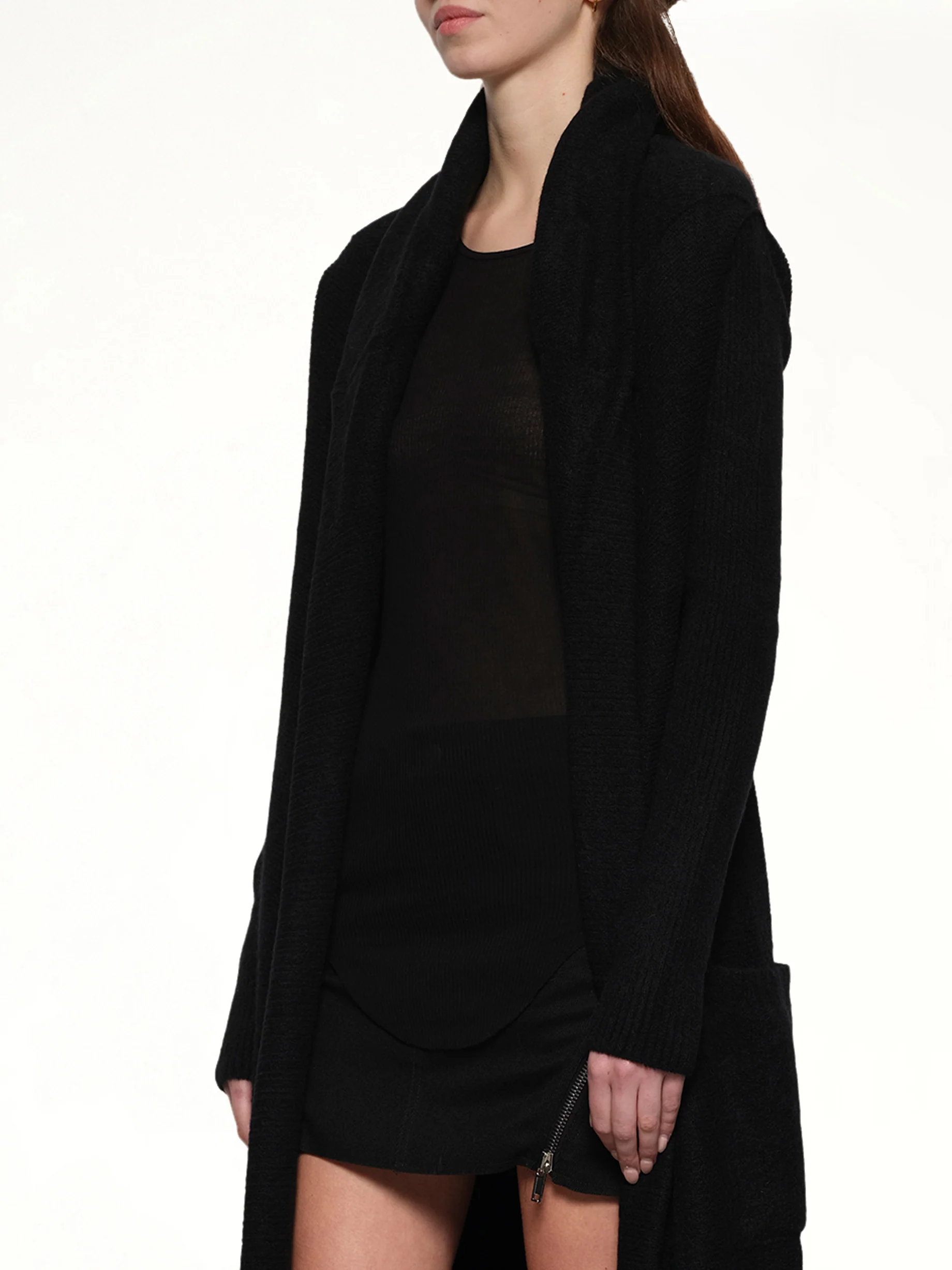 Long Cardigan in Black - Image 6