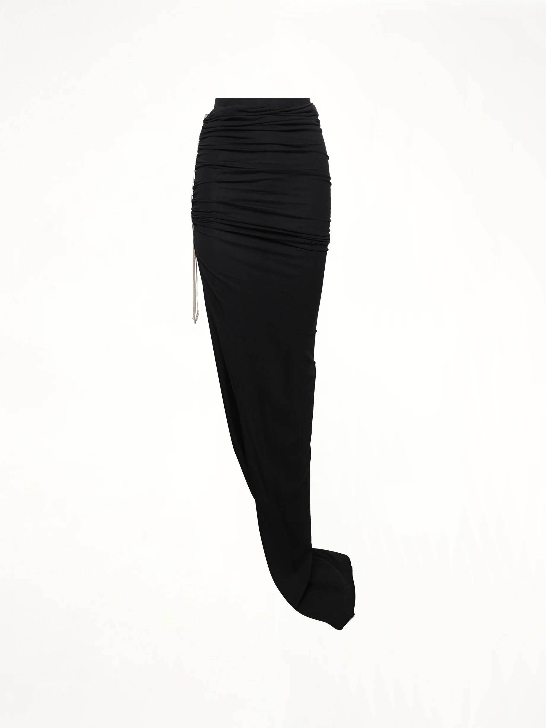 Soft Edfu Long Skirt in Black - Image 2