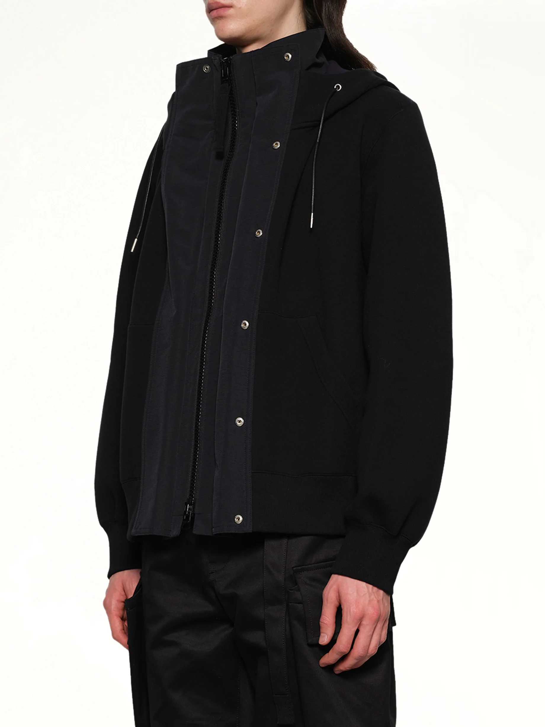 Sponge Sweat x Grosgrain Hoodie in Black - Image 3