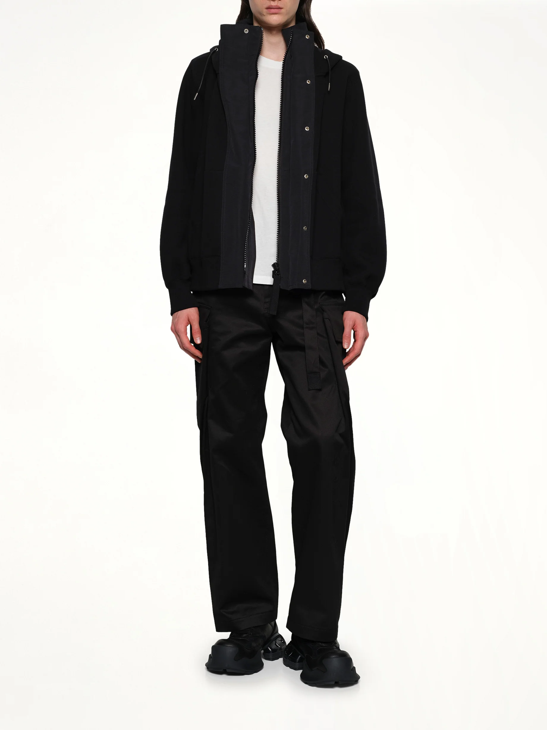 Sponge Sweat x Grosgrain Hoodie in Black - Image 4