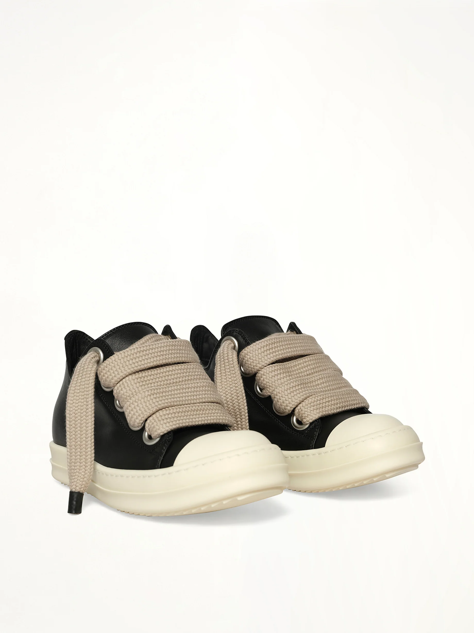Jumbolace Low Sneaks in Black/Milk/Milk - Image 2