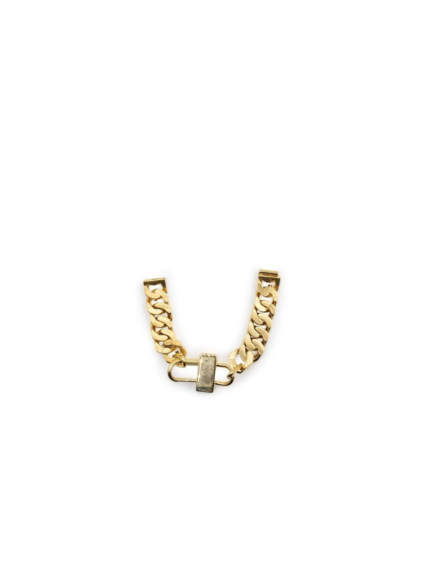 G Chain Gold Lock Small Bracelet in Gold - Image 2