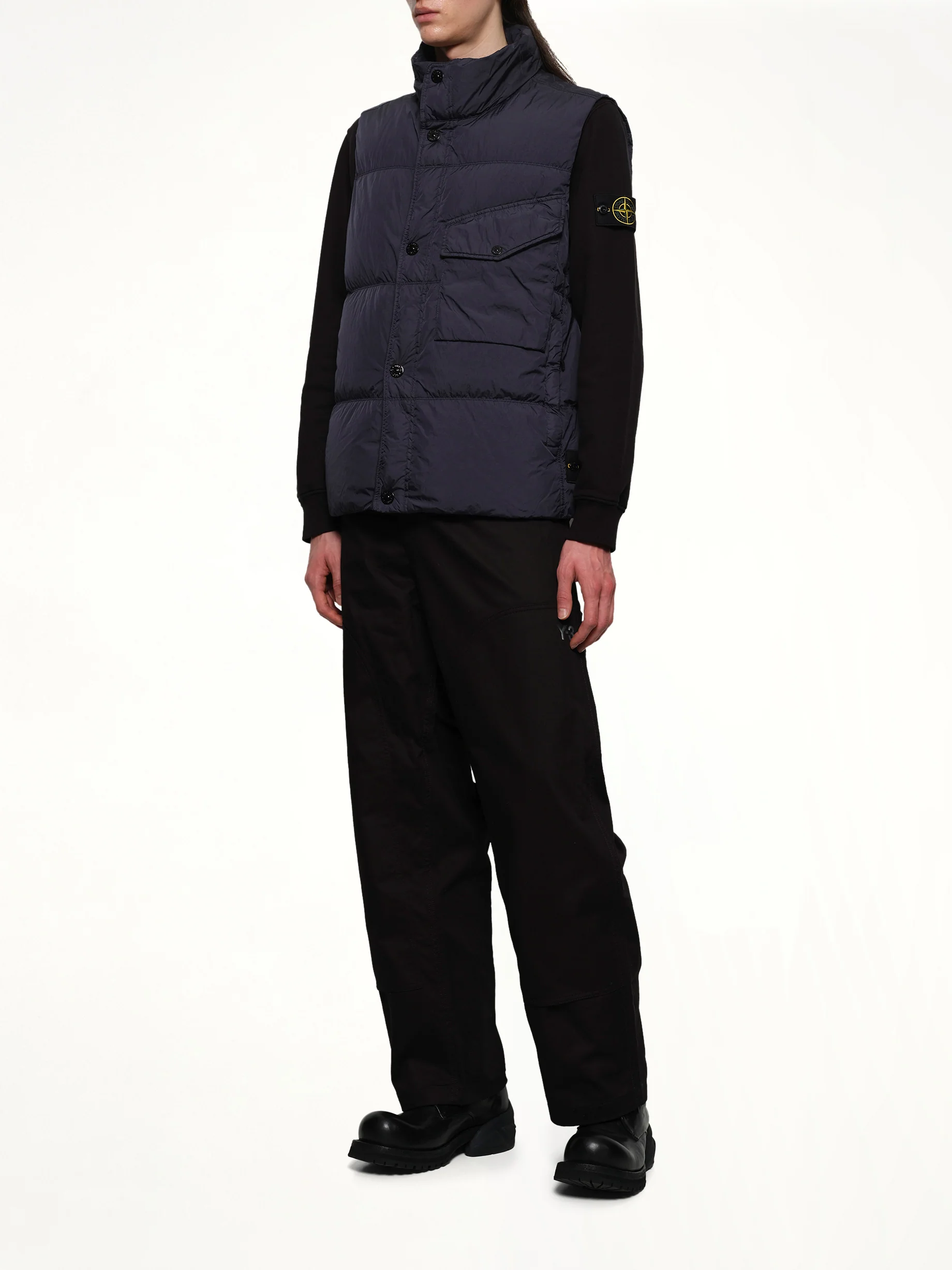 G10000 Puffer Gilet in Navy Blue - Image 4
