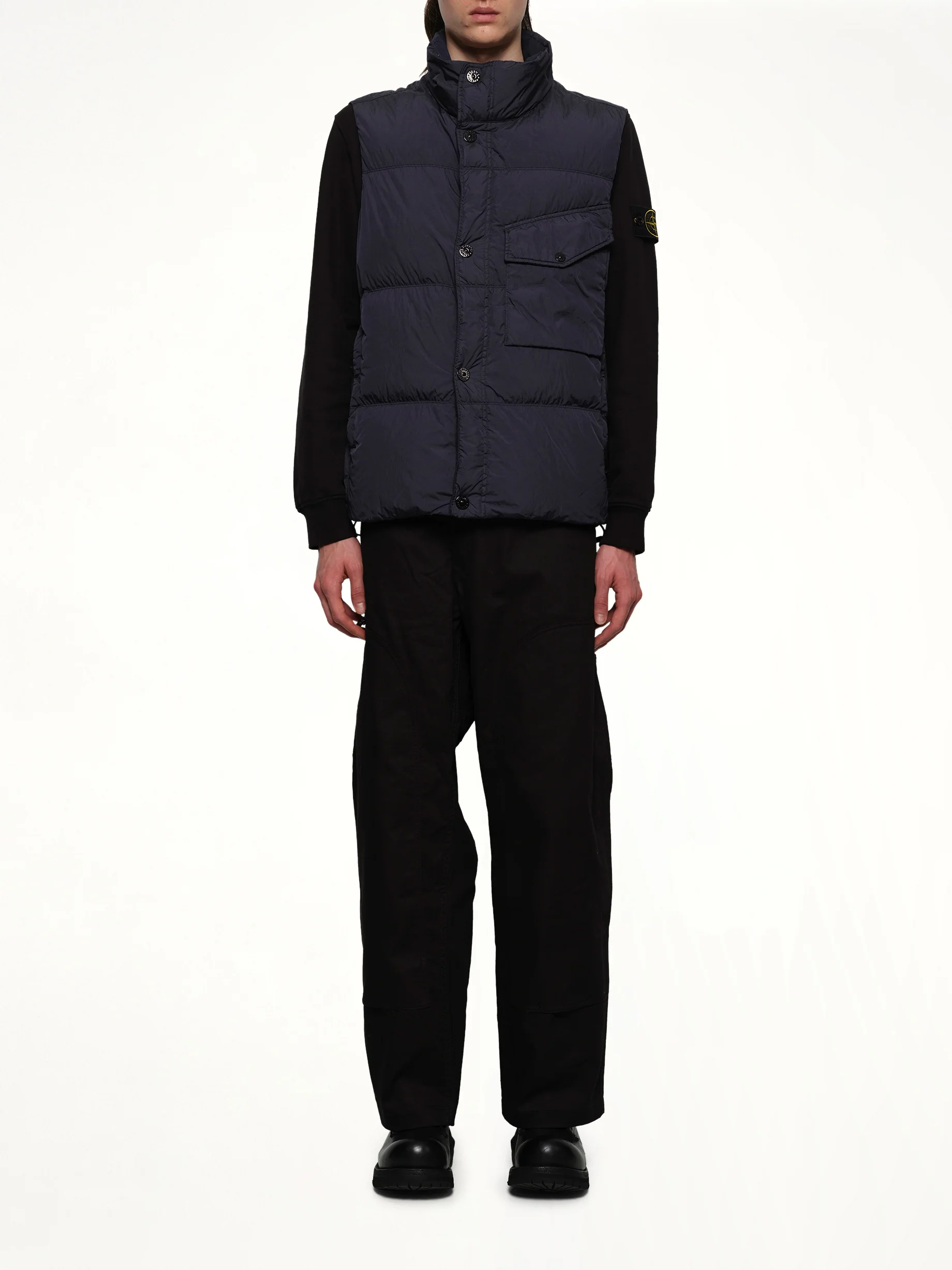 G10000 Puffer Gilet in Navy Blue - Image 7