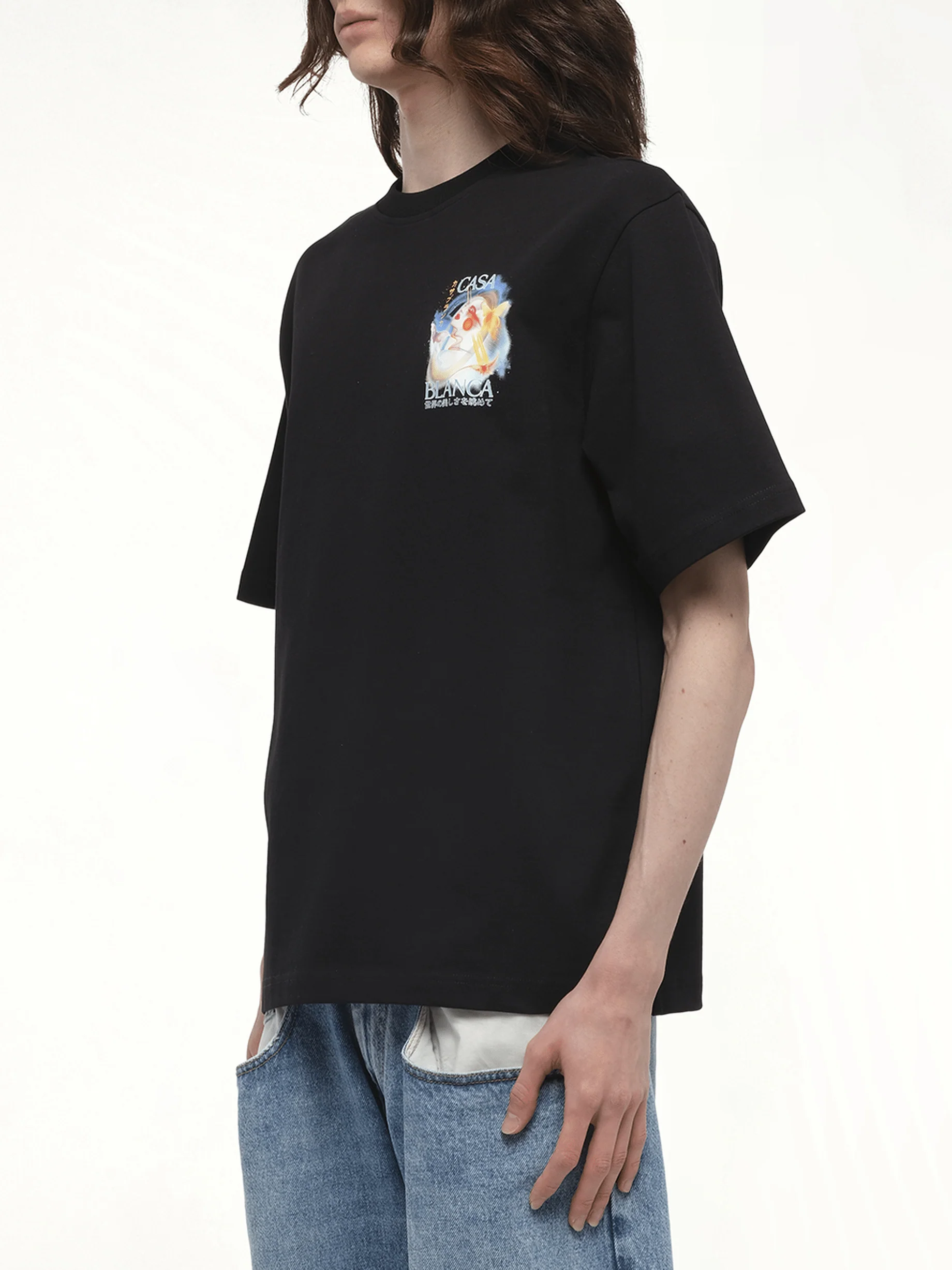Galactic Connection T-Shirt in Black - Image 5