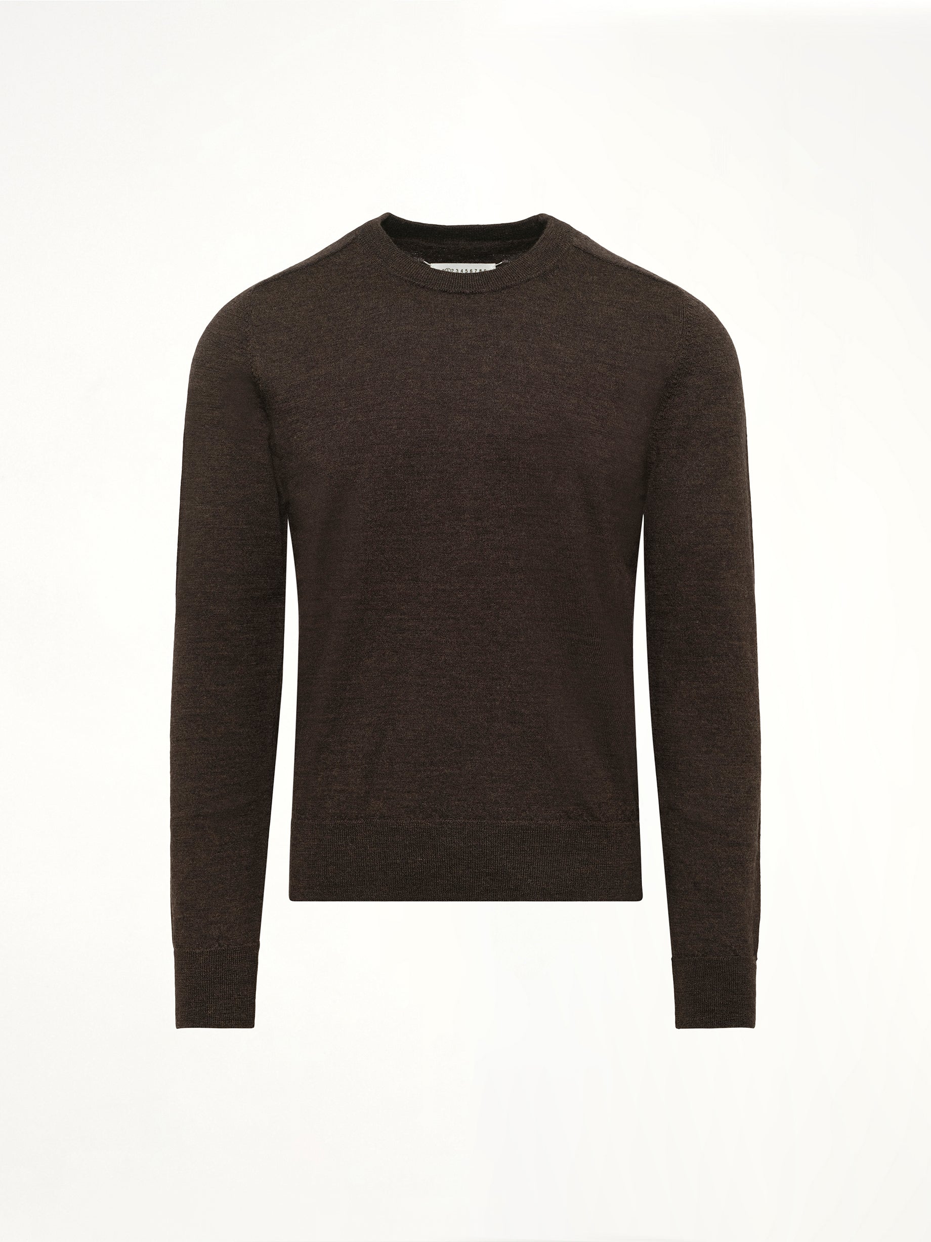 Gauge 12 Knit Sweater in Dark Brown - Image 2