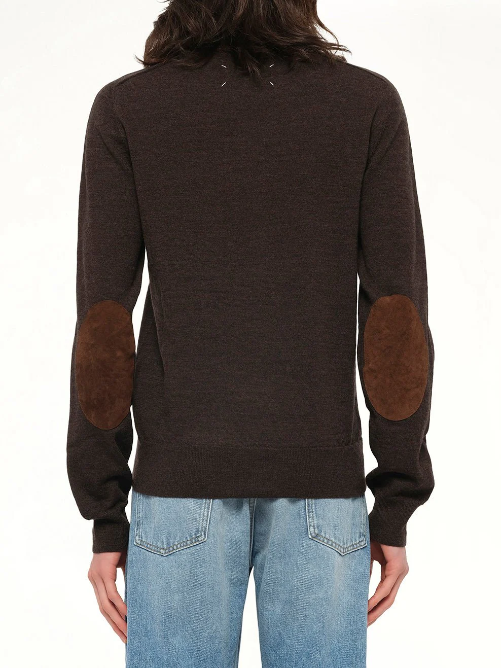 Gauge 12 Knit Sweater in Dark Brown - Image 5