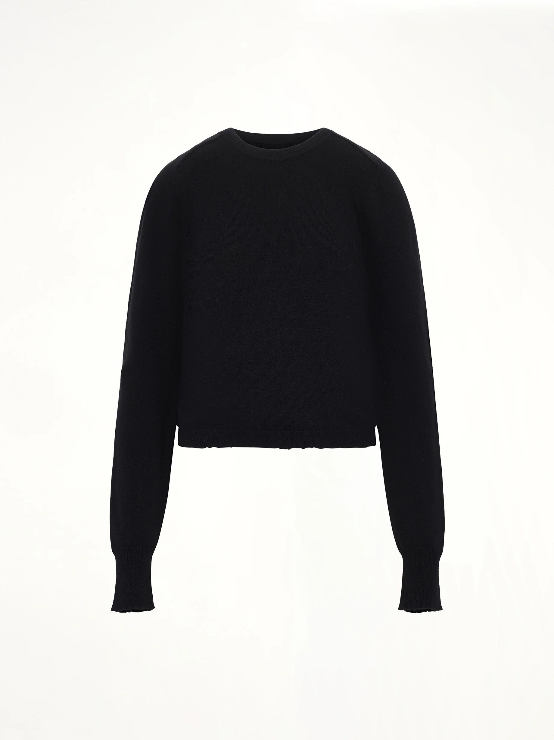Gauge 14 Gathered Sweater in Black - Image 2