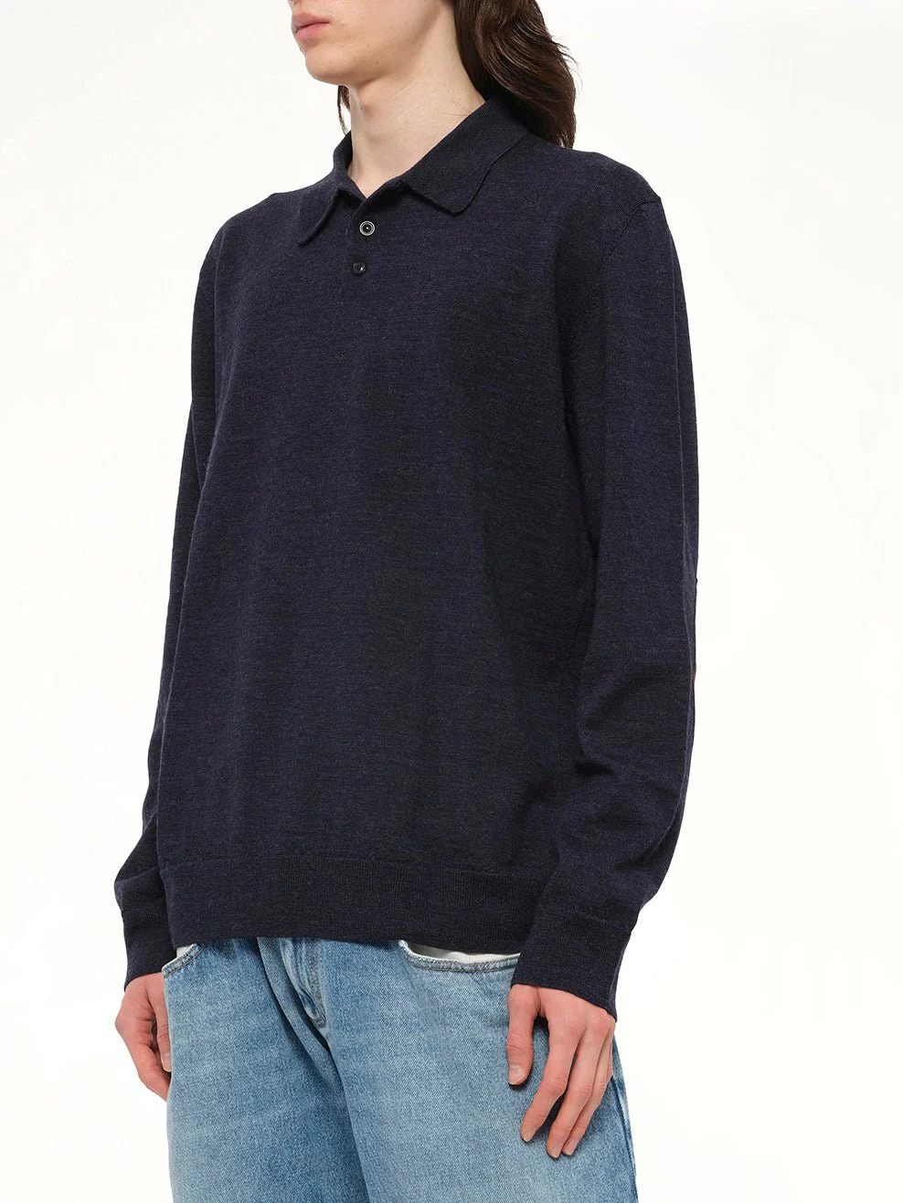 Gauge 14 Polo Shirt in Navy - Image 6