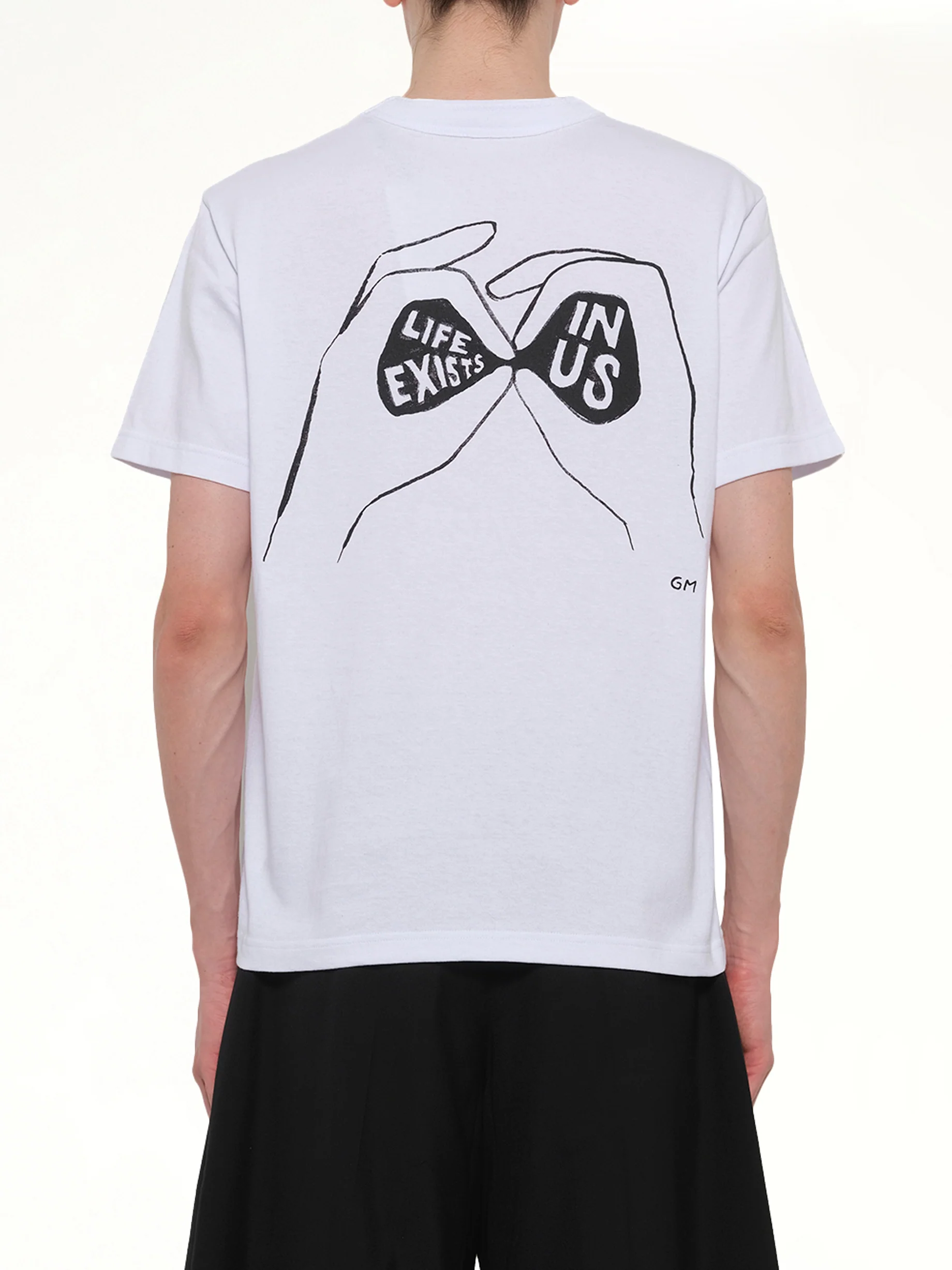 Geoff Sacai Embroidery T-Shirt in White - Image 5